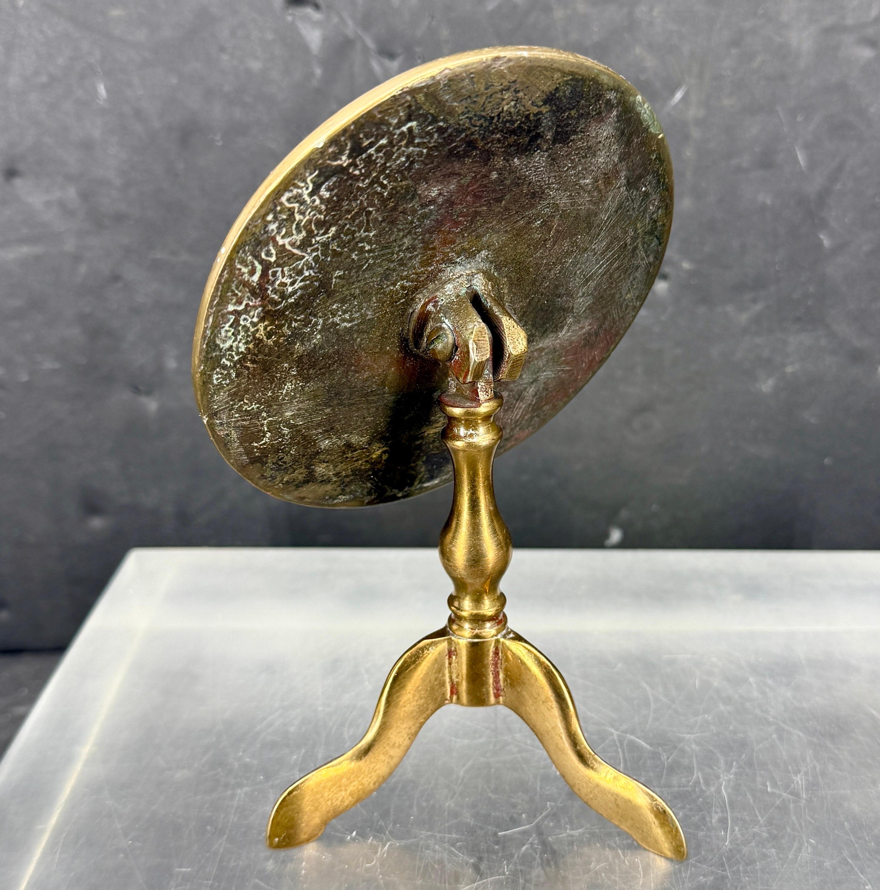 Antiguo reflector inglés victoriano en miniatura para velas de mesa en Bueno estado para la venta en Haddonfield, NJ