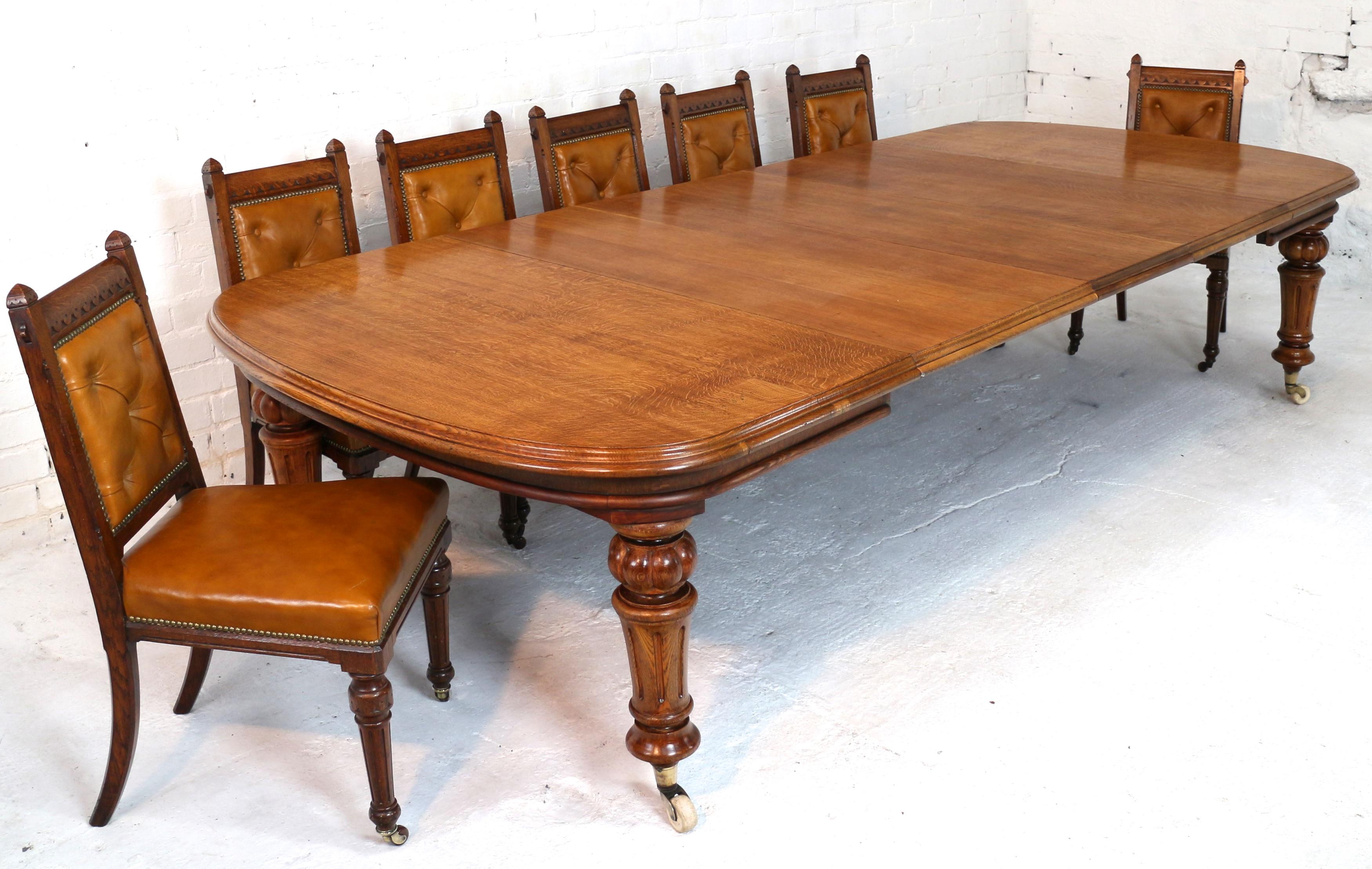 antique english dining table