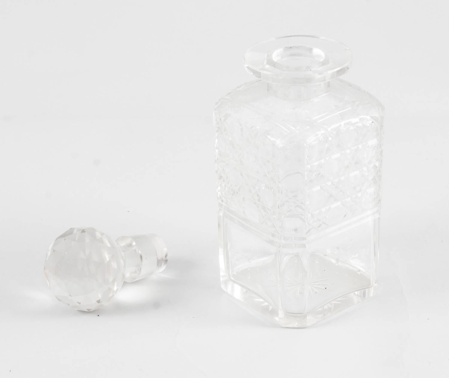 Antique English Victorian Oak Three Crystal Decanter Tantalus, 19th Century 8