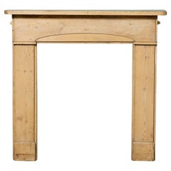 Antique English Victorian Pine Fireplace