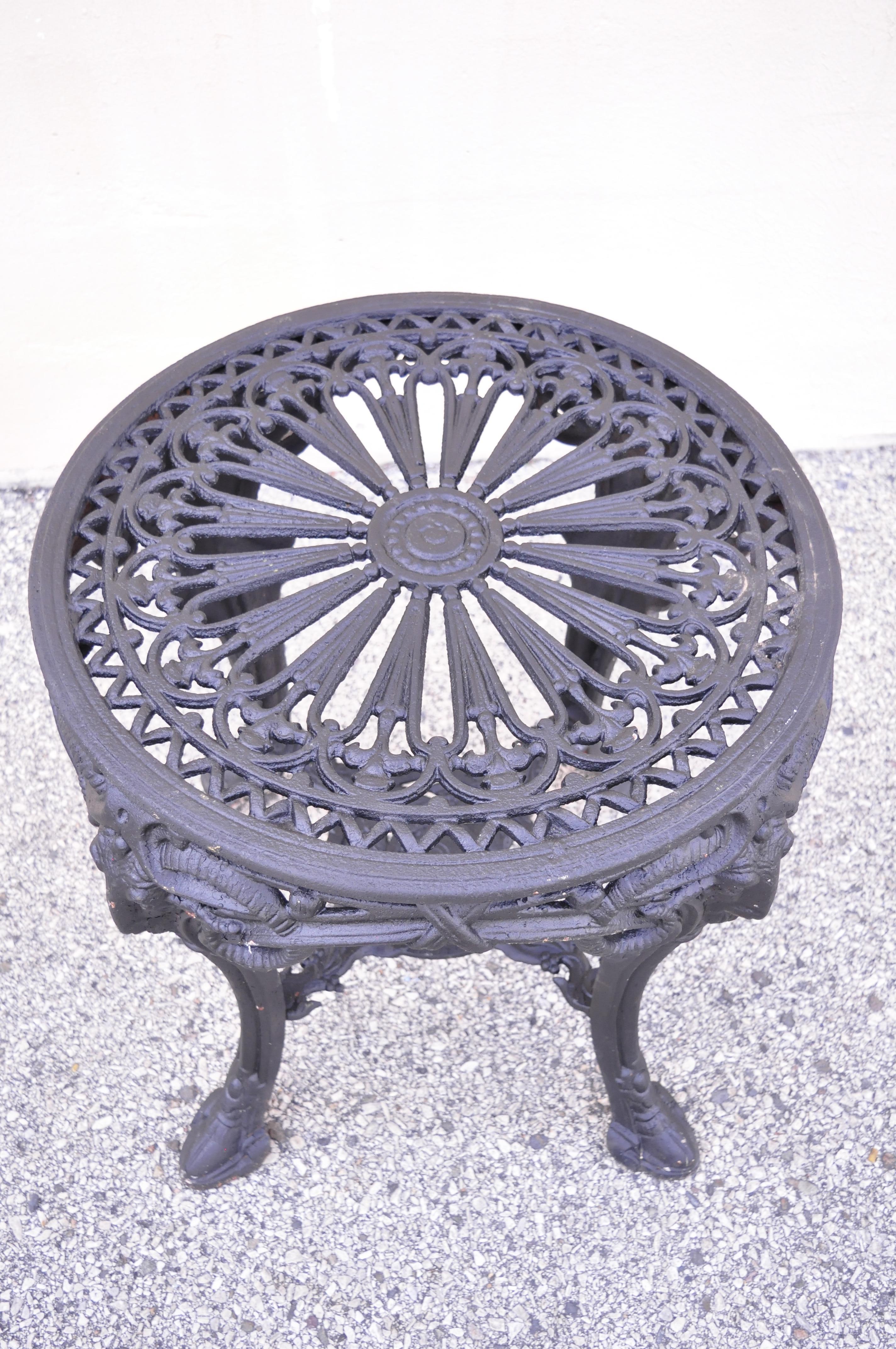 cast iron round table