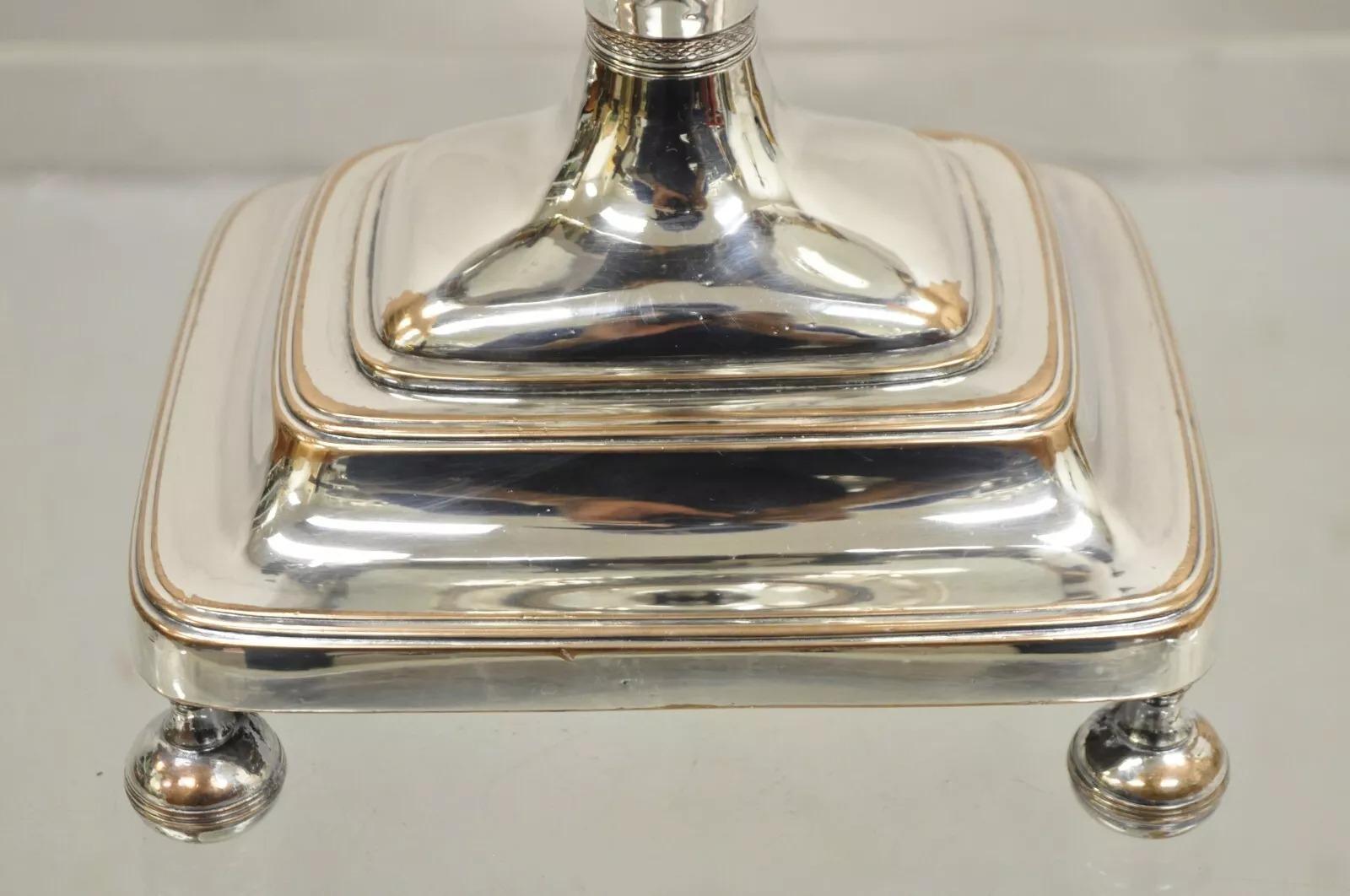Antique English Victorian Silver Plated Footed Coffee Tee Dispenser Samovar 2