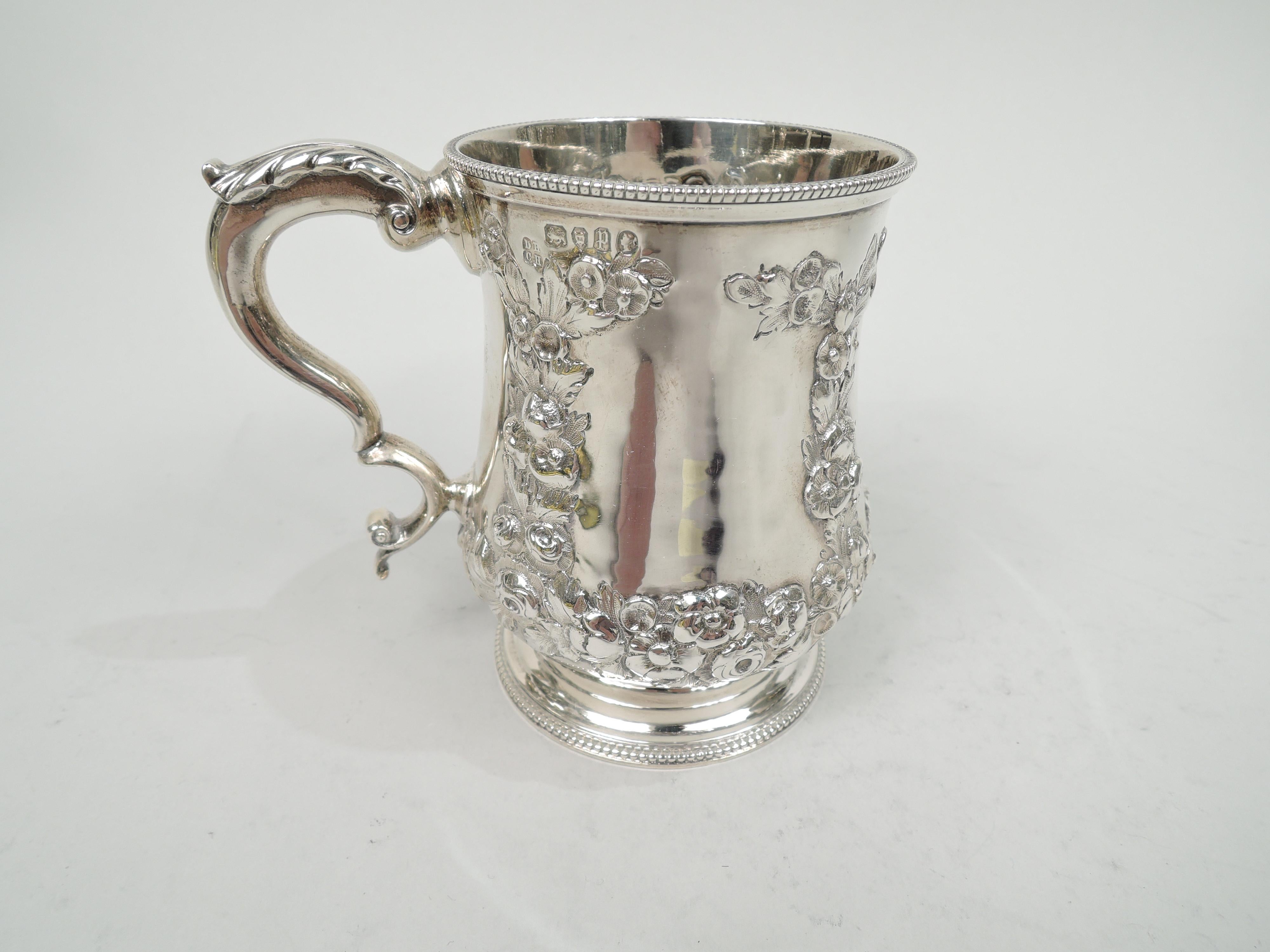 Antique English Victorian Sterling Silver Baby Cup In Good Condition In New York, NY
