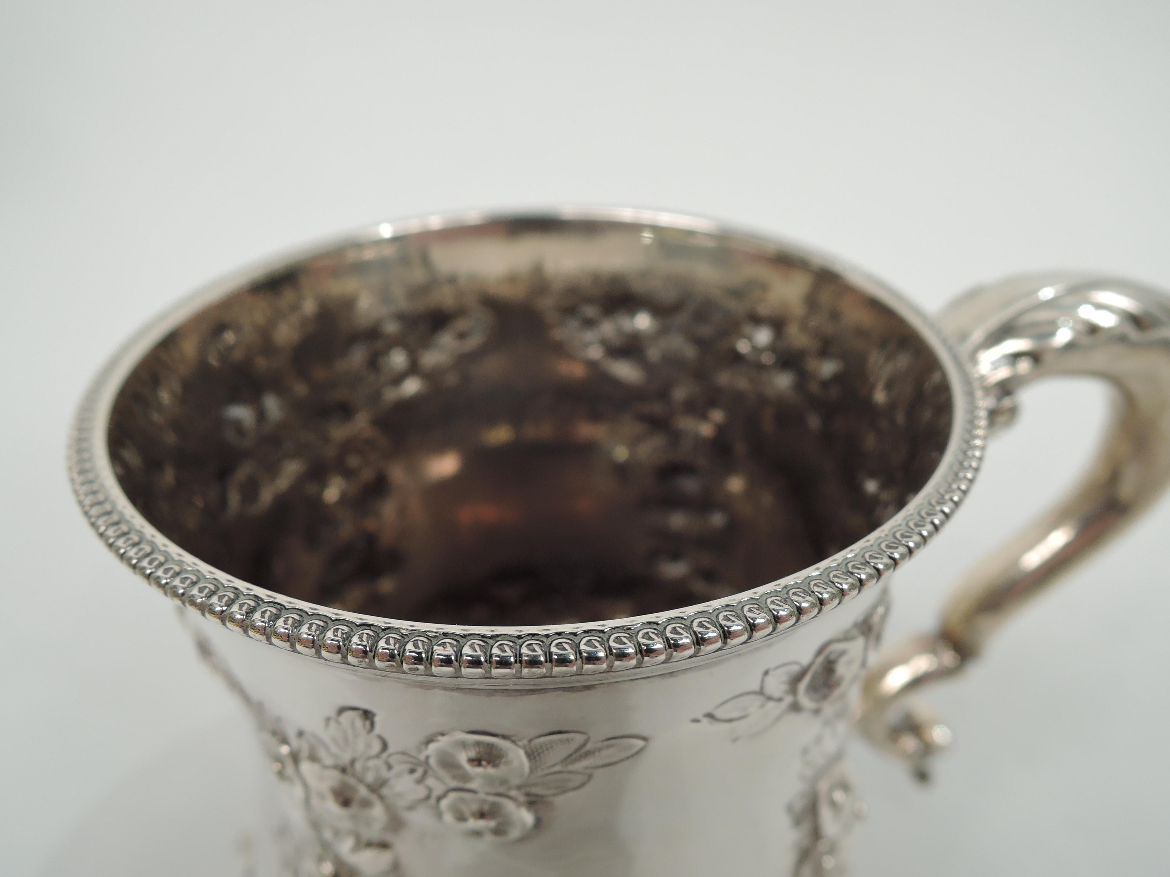 Late 19th Century Antique English Victorian Sterling Silver Baby Cup