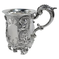 Antique English Victorian Sterling Silver Baby Cup