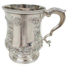 Antiker englischer viktorianischer Babybecher aus Sterlingsilber