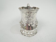 Antique English Victorian Sterling Silver Christening Mug