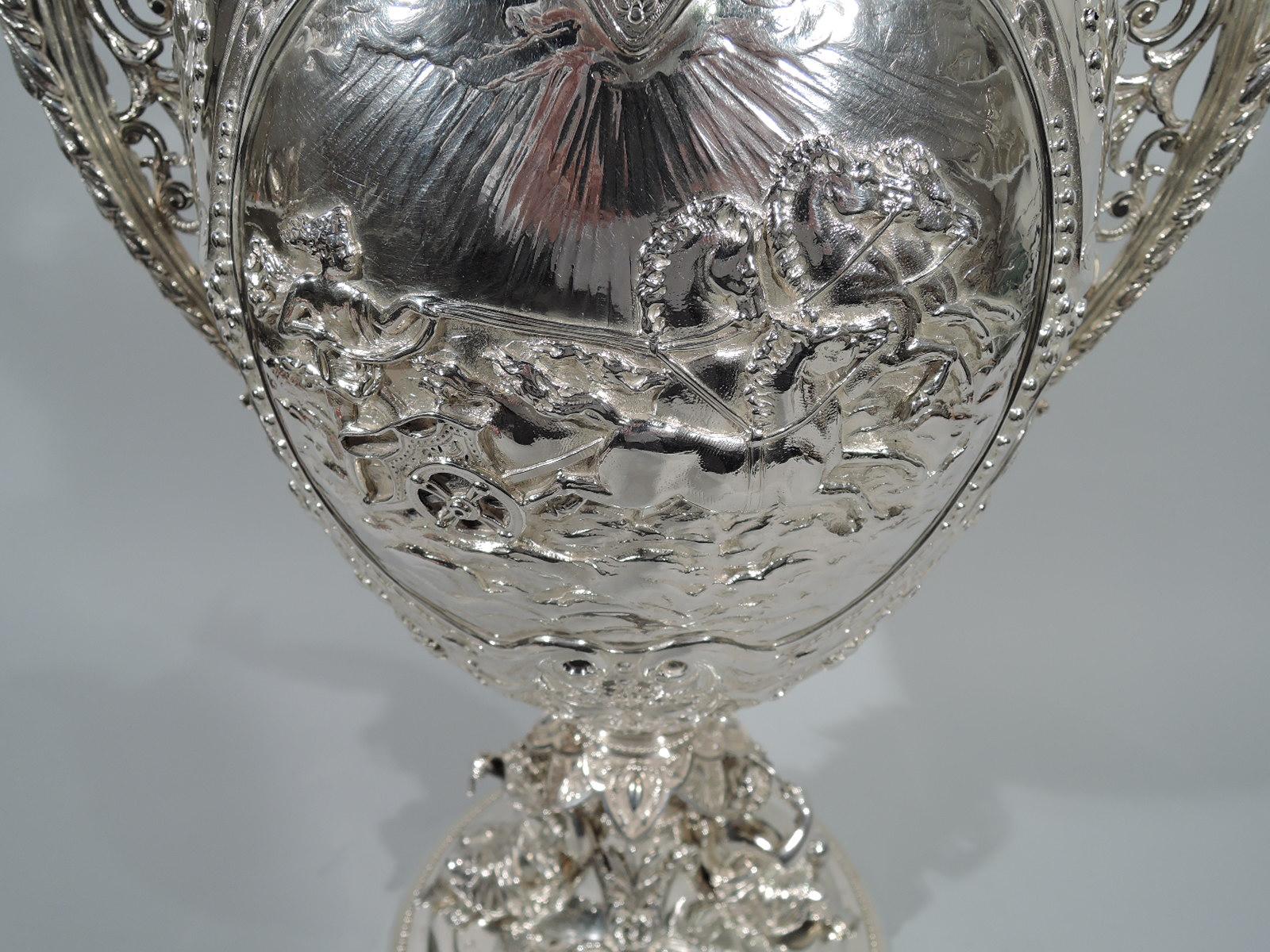 Antique English Victorian Sterling Silver Horse Trophy Cup 5