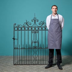 Antique English Victorian Wrought Iron Side Gate