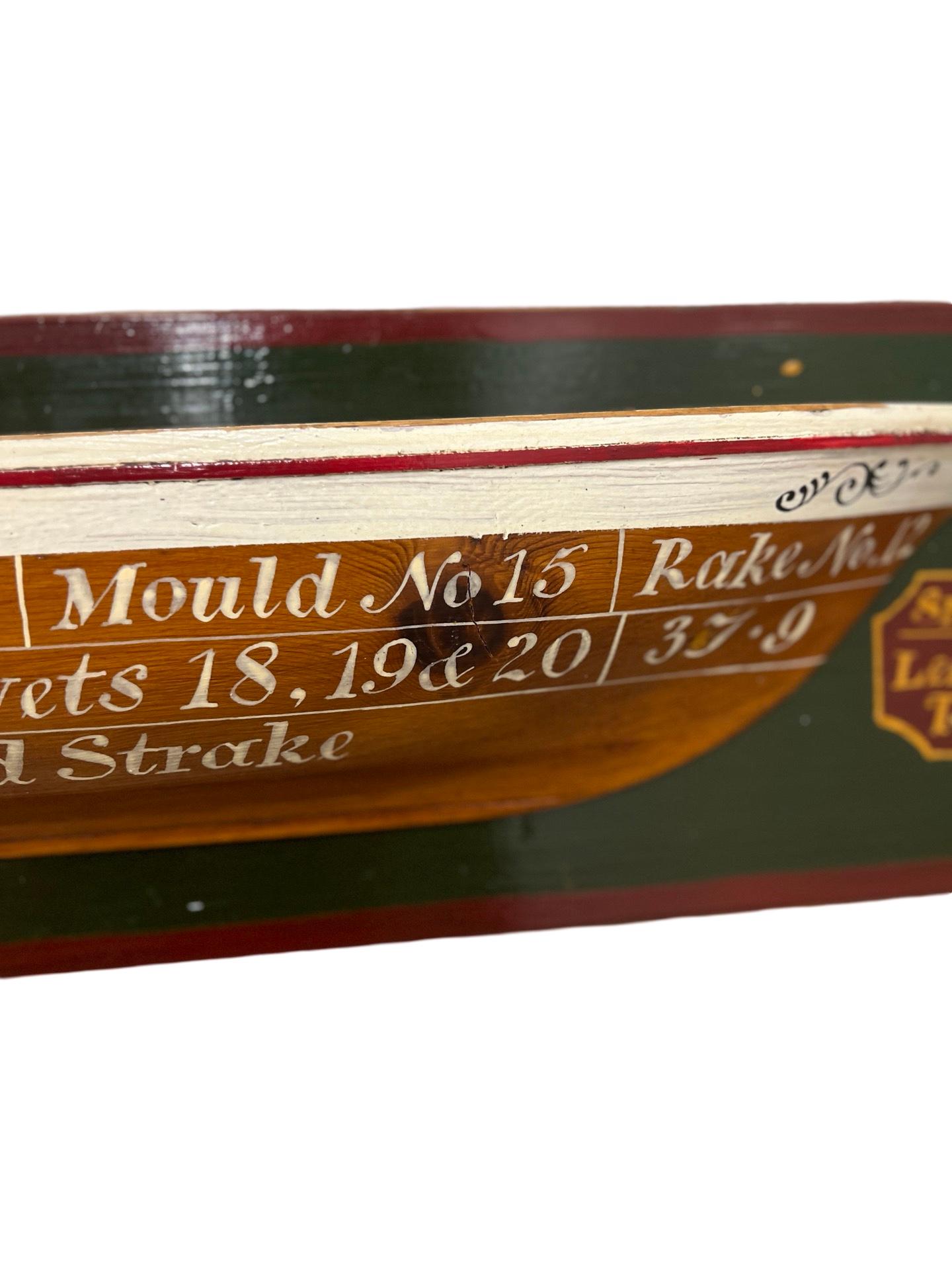 Antique English W. F. Milne Esq Detailed Half Hull Ship Model Hull England For Sale 2