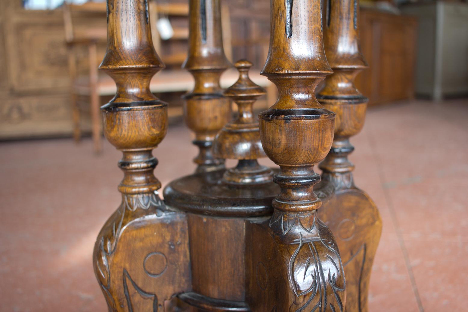 Antique English Walnut Breakfast Table 2