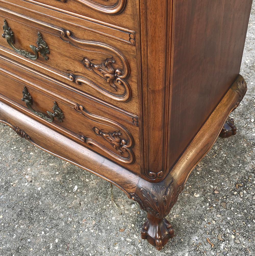 Antique English Walnut Chippendale Commode 4