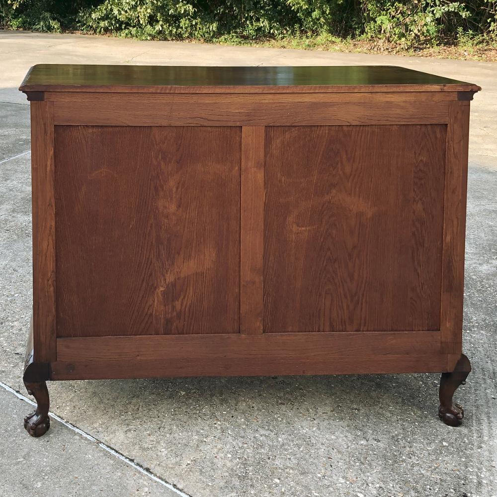 Antique English Walnut Chippendale Commode 7