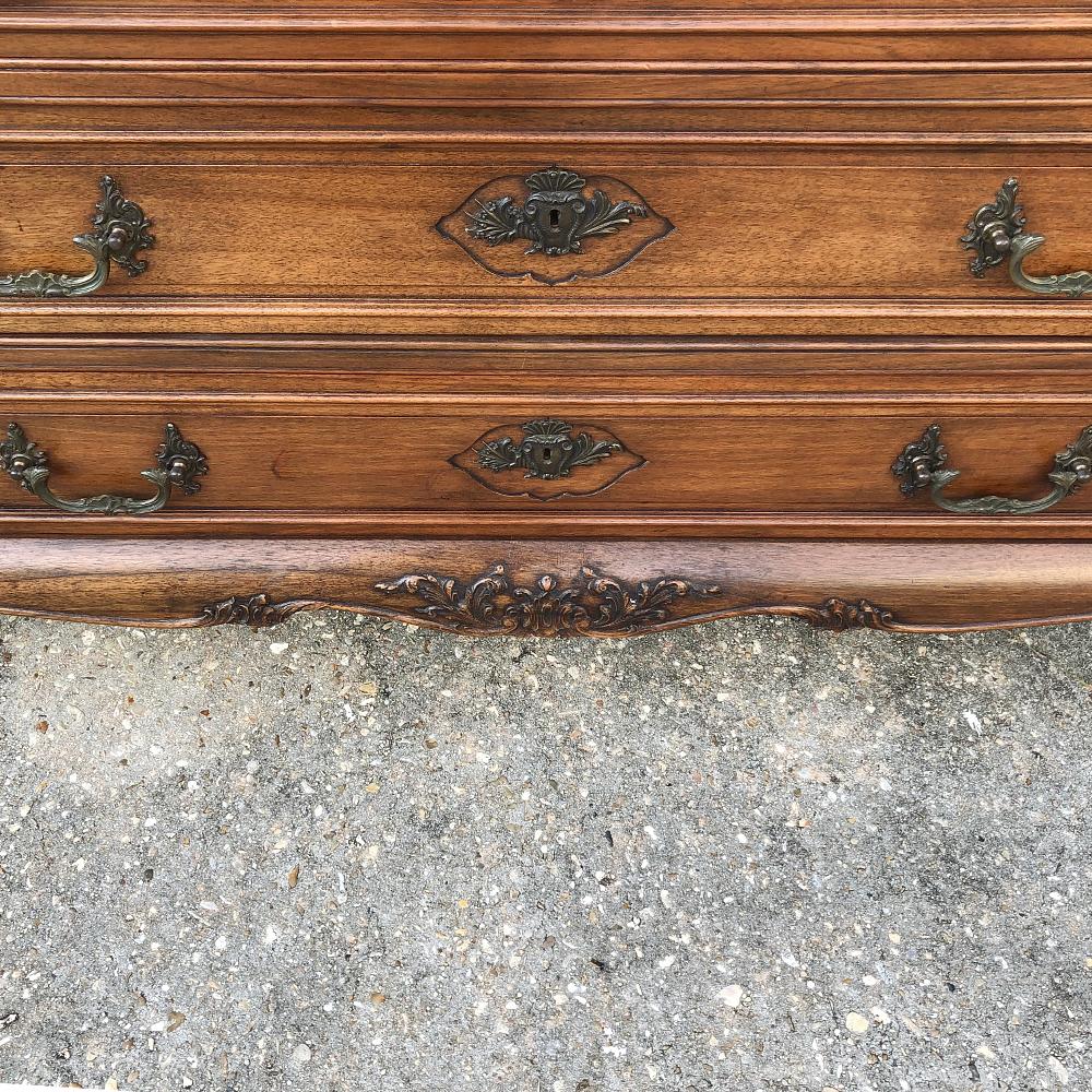 Antique English Walnut Chippendale Commode 3