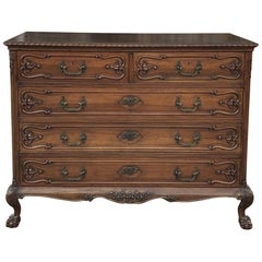 Antique English Walnut Chippendale Commode