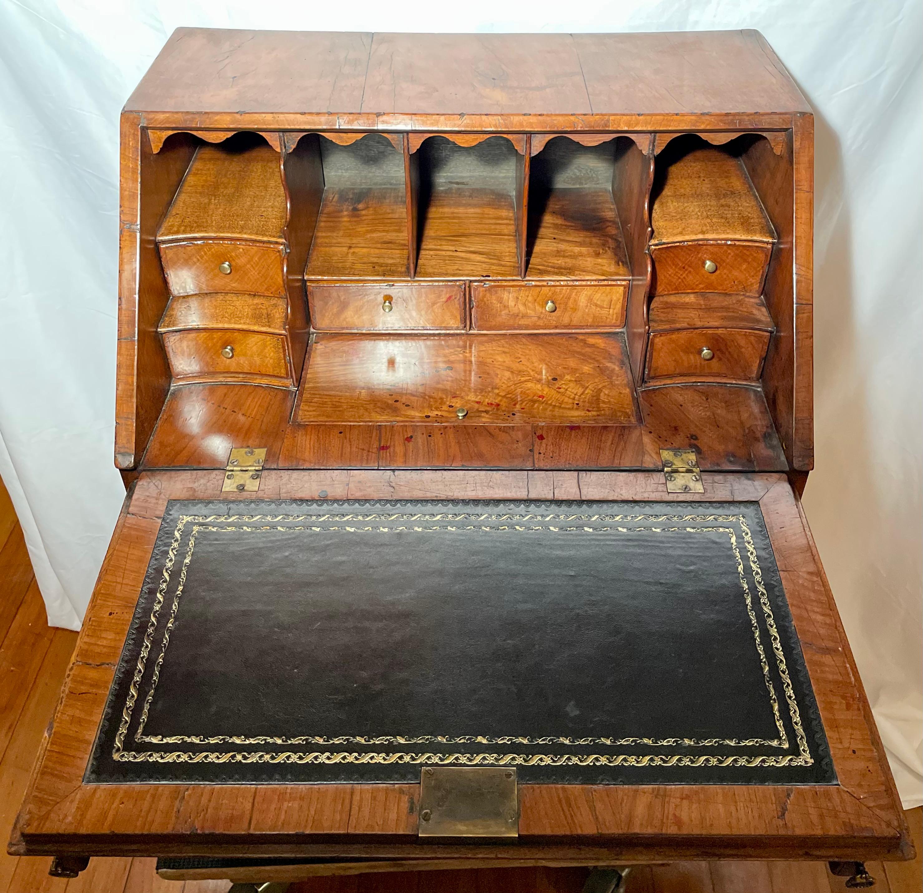 Antique English Walnut Desk  In Good Condition For Sale In New Orleans, LA
