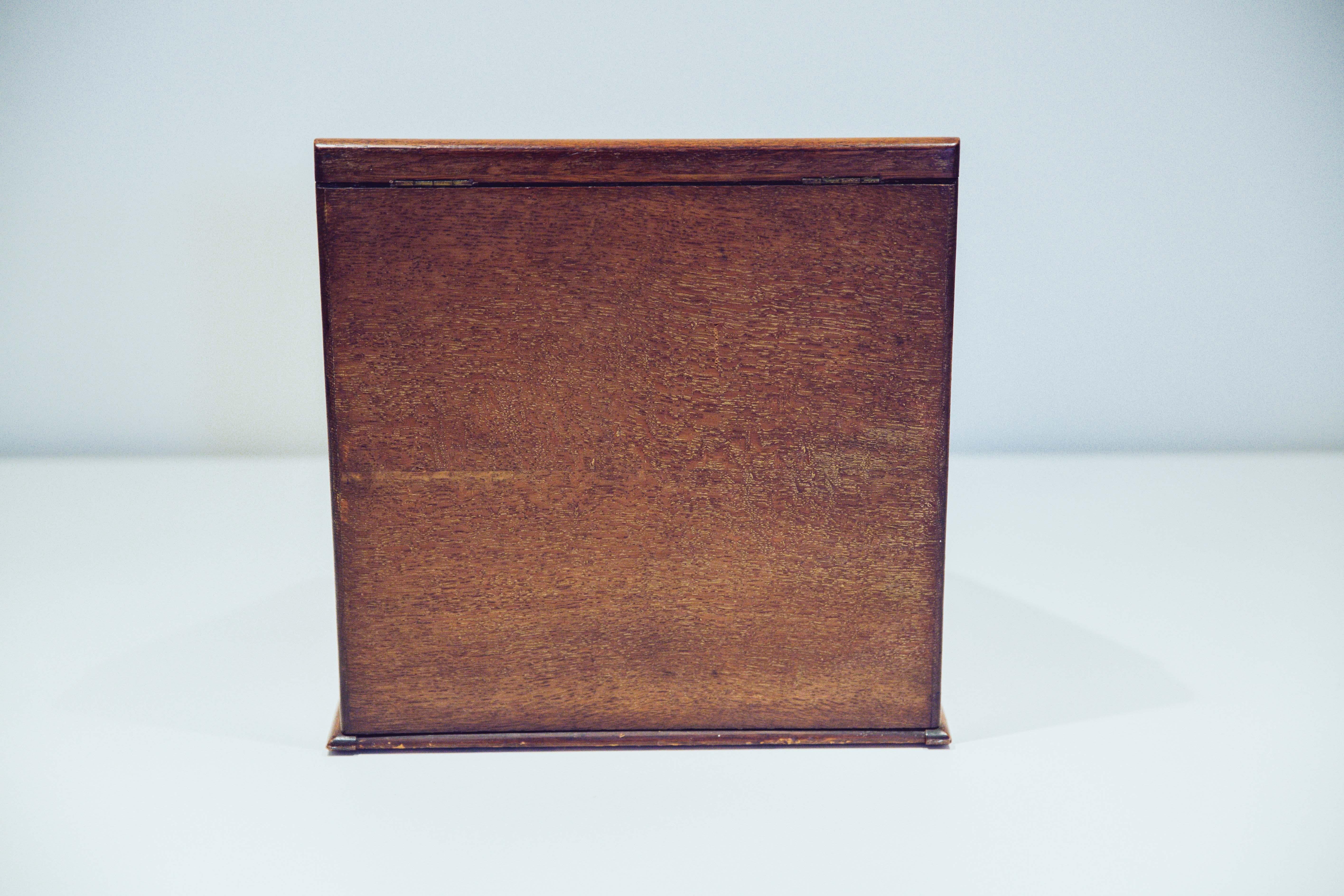 Antique English Walnut Desk Organizer For Sale 5