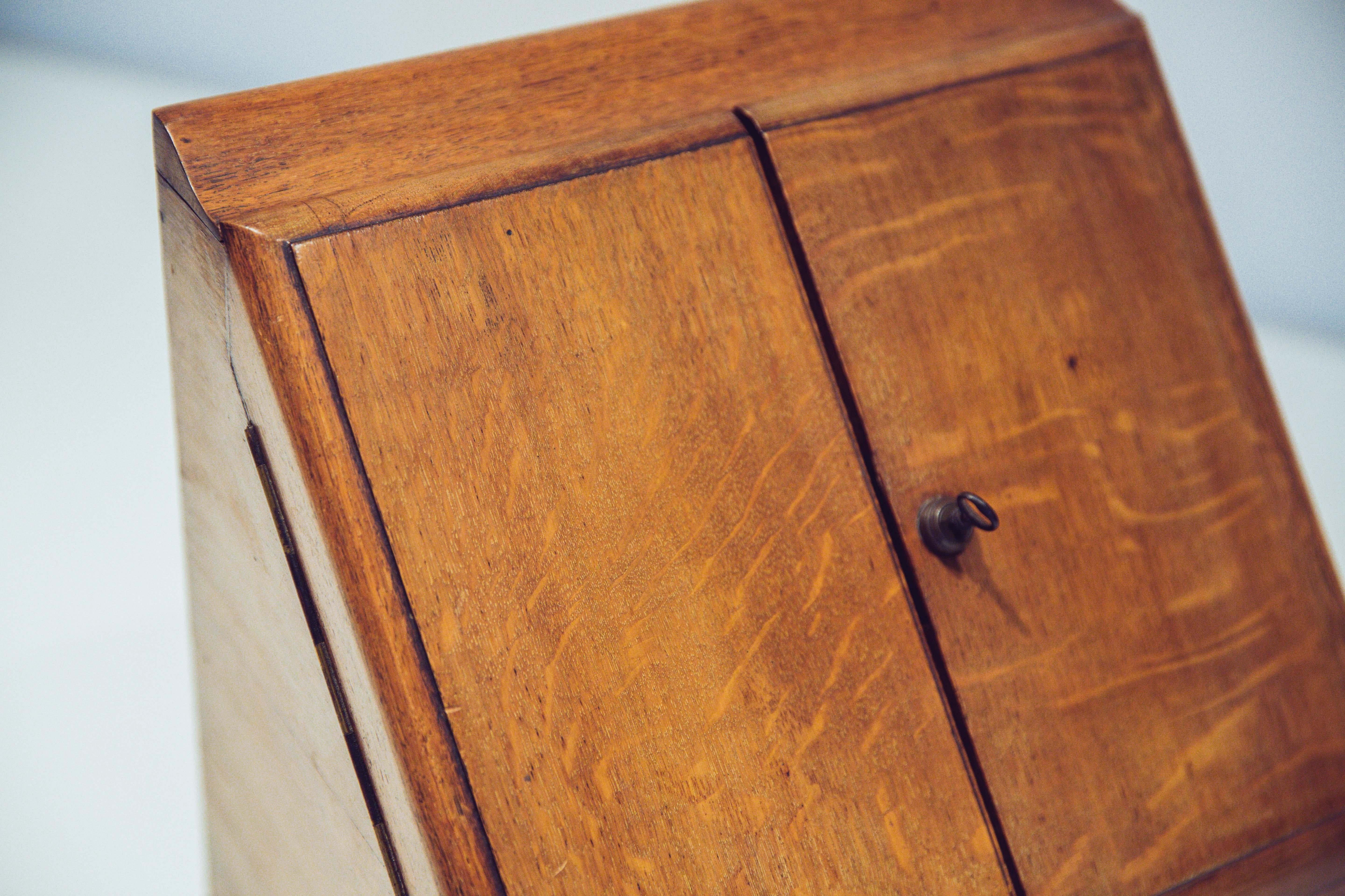 Antique English Walnut Desk Organizer For Sale 8
