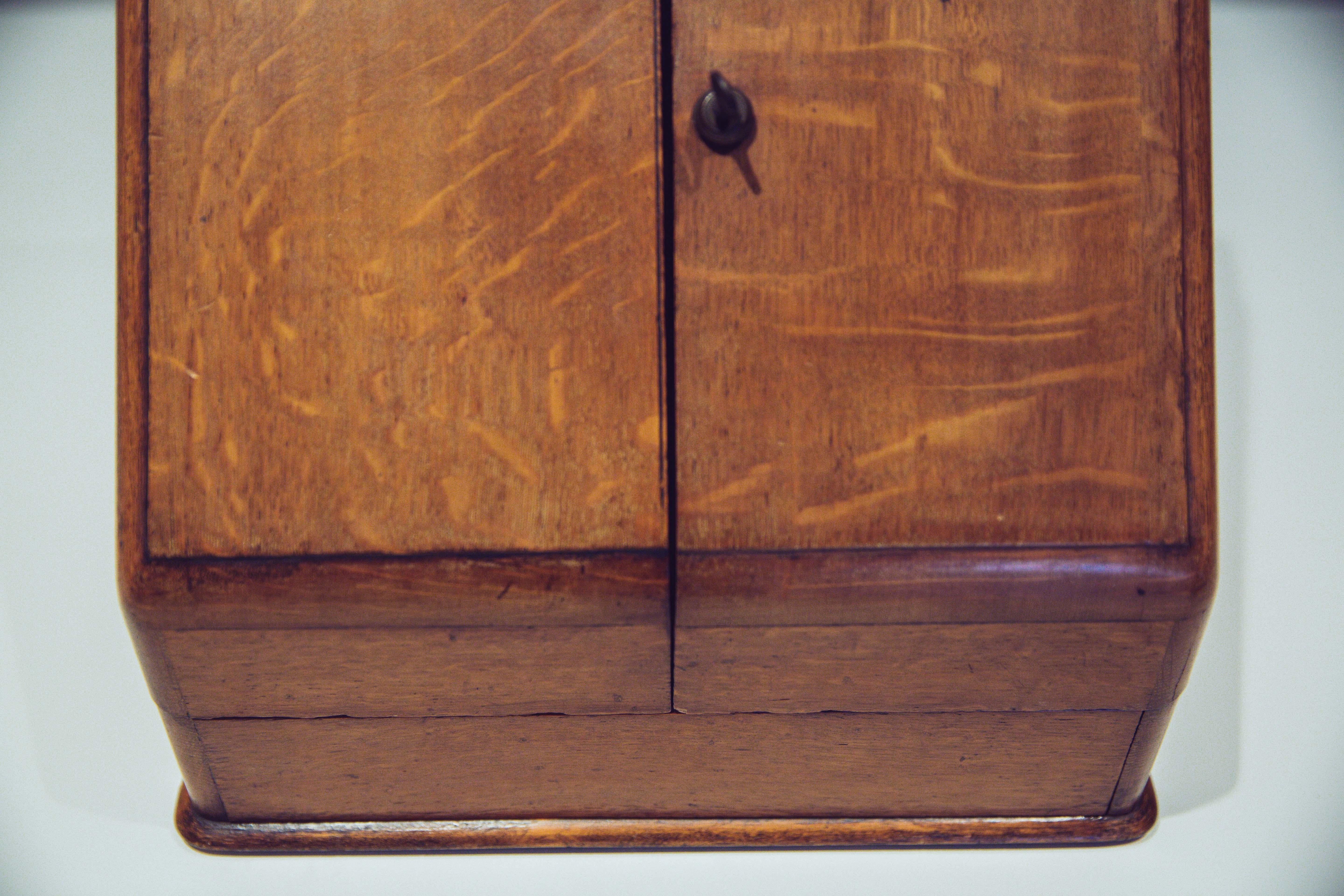 Antique English Walnut Desk Organizer For Sale 10