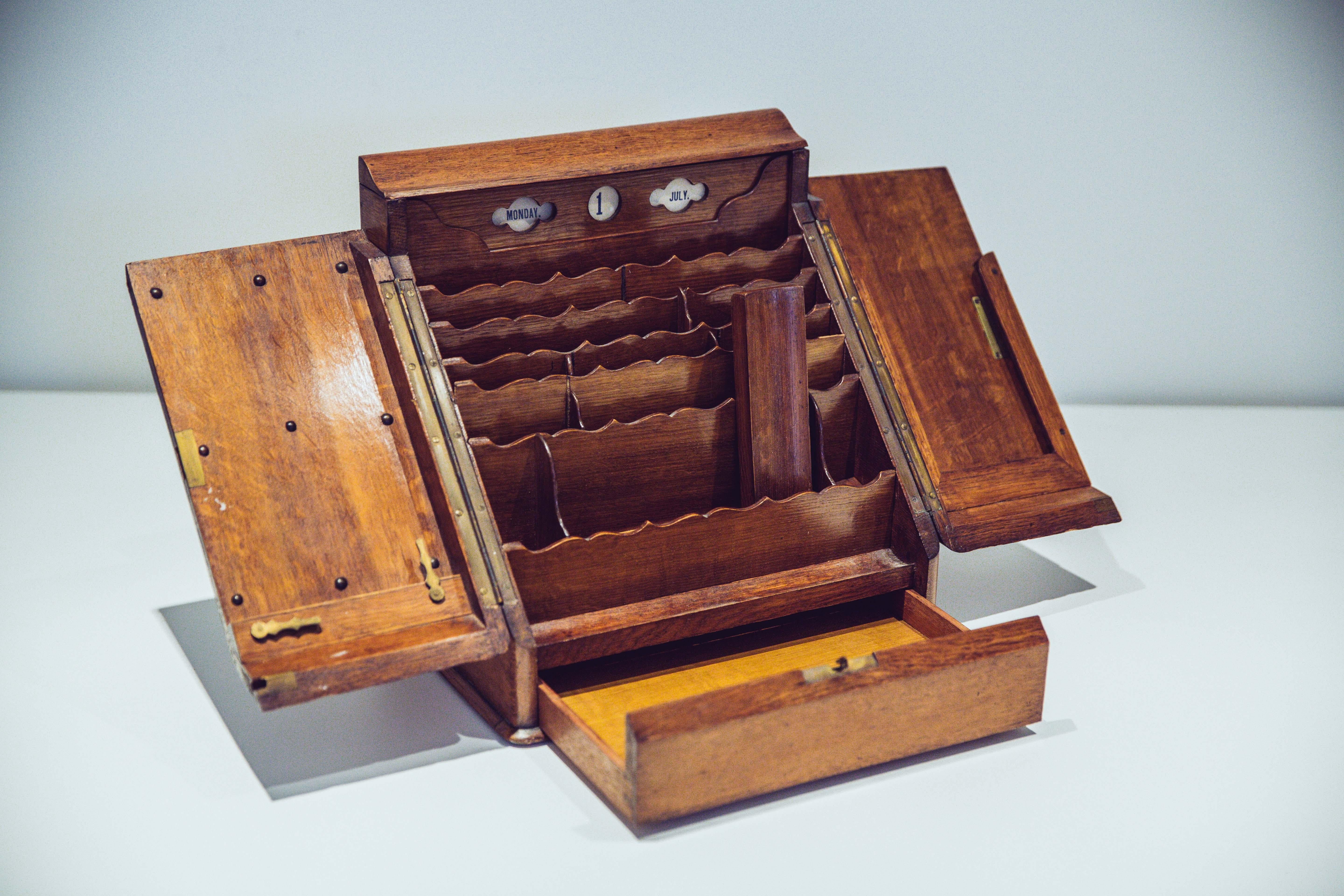 antique desk organizer