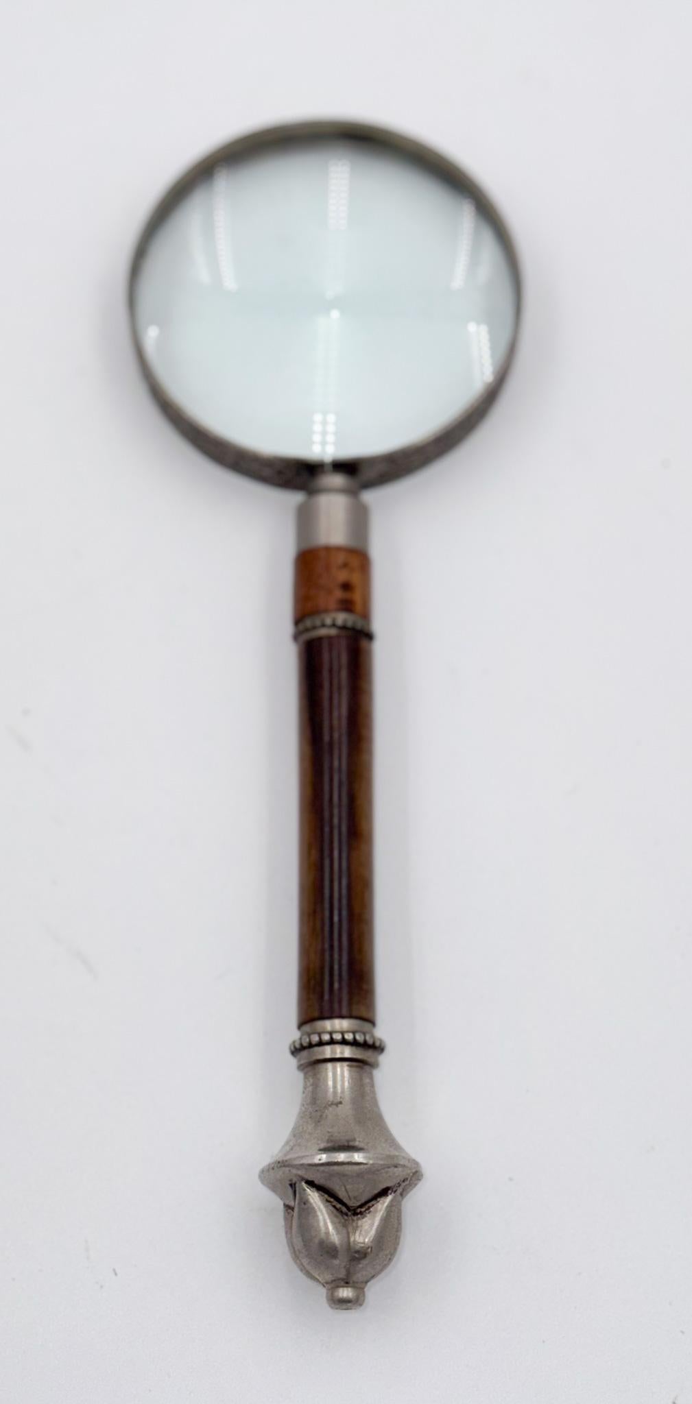 ANTIQUE ENGLISH WALNUT RECEPTION DESK LETTER Set MAGNiFYING GLASS im Angebot 6