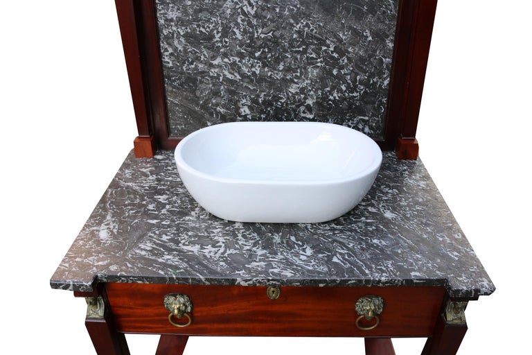 Antique English Wash Stand With Basin For Sale at 1stdibs