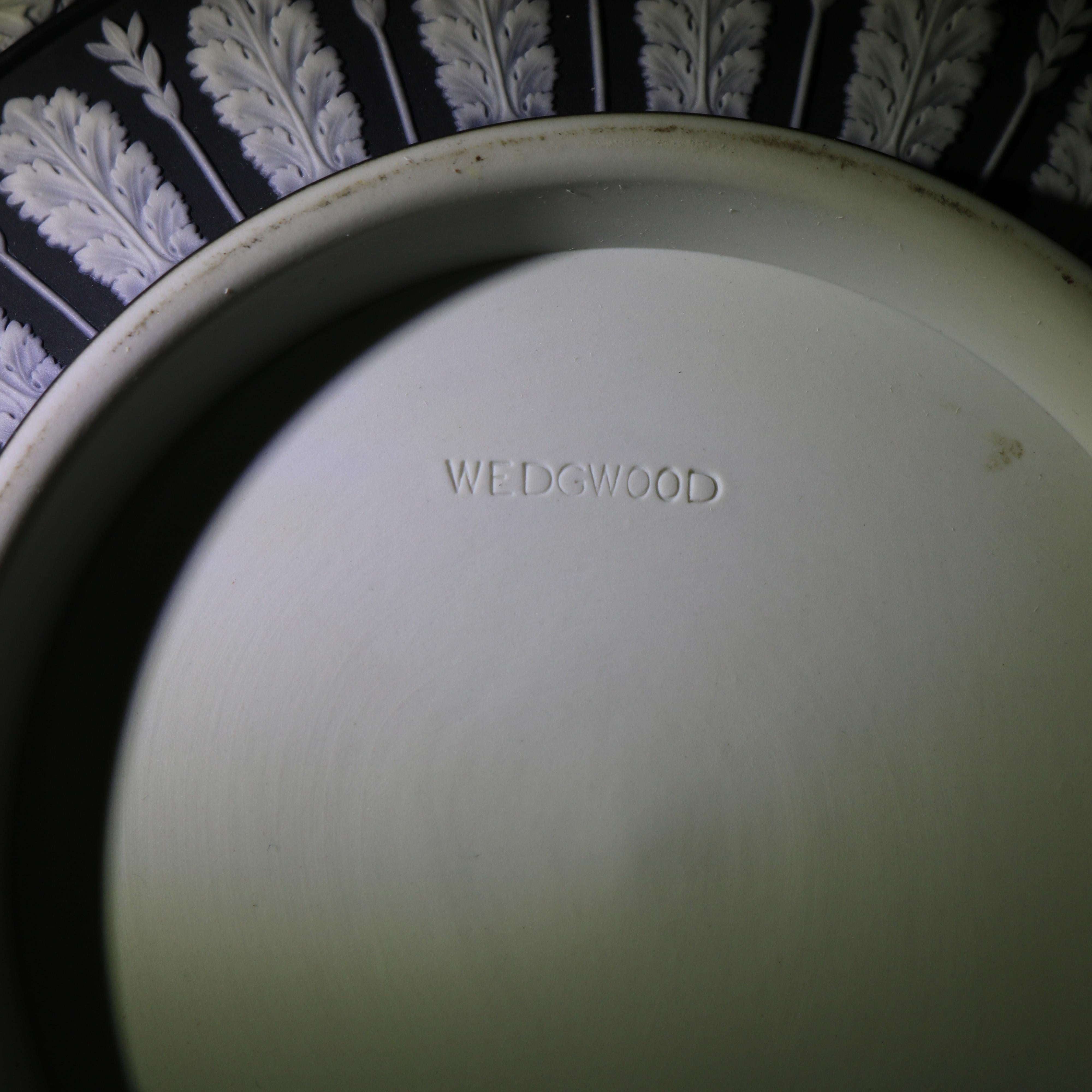 Antique English Wedgwood Classical Black Basalt Porcelain Bowl, circa 1900 4