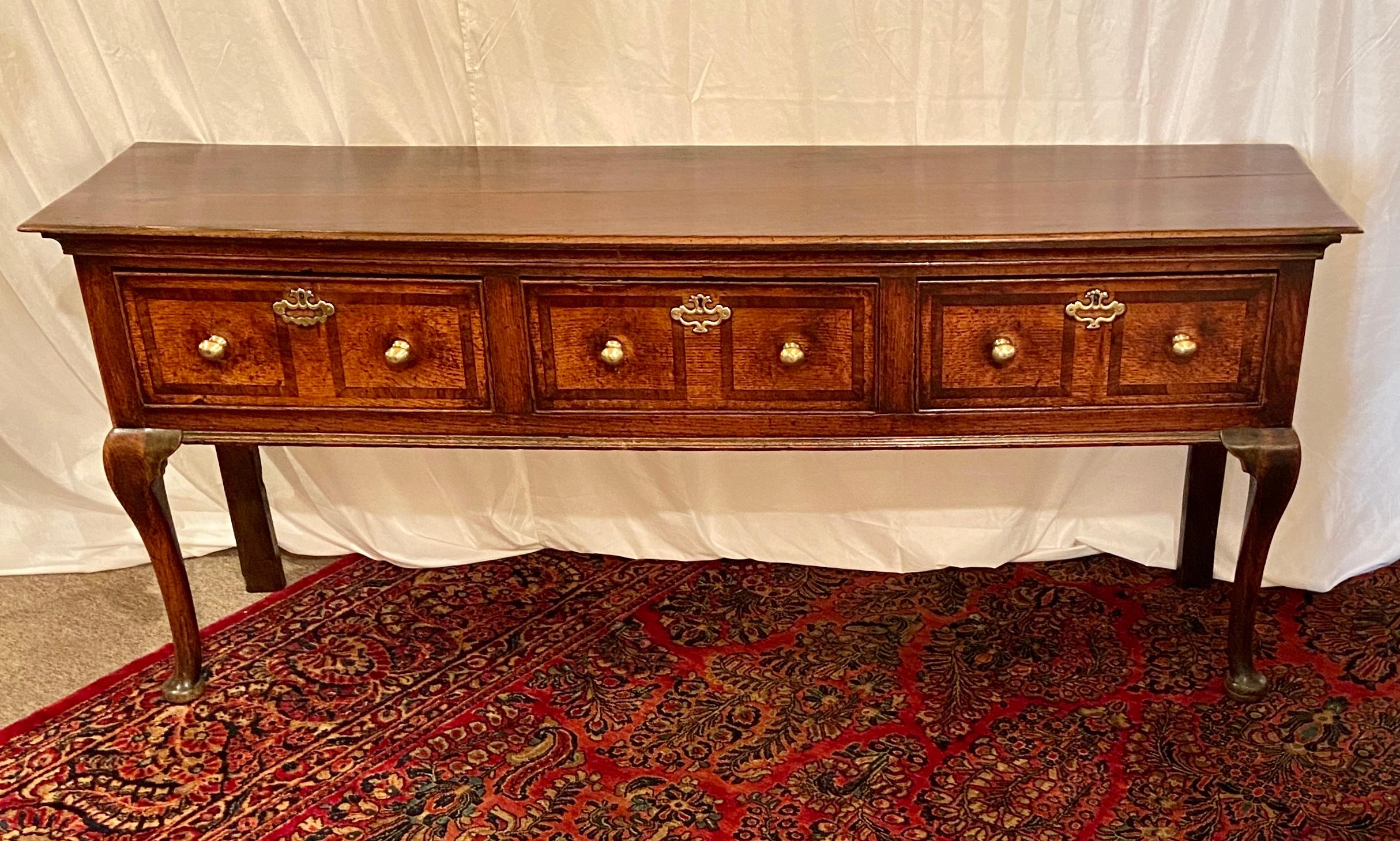 Antique English Welsh sideboard, circa 1820.