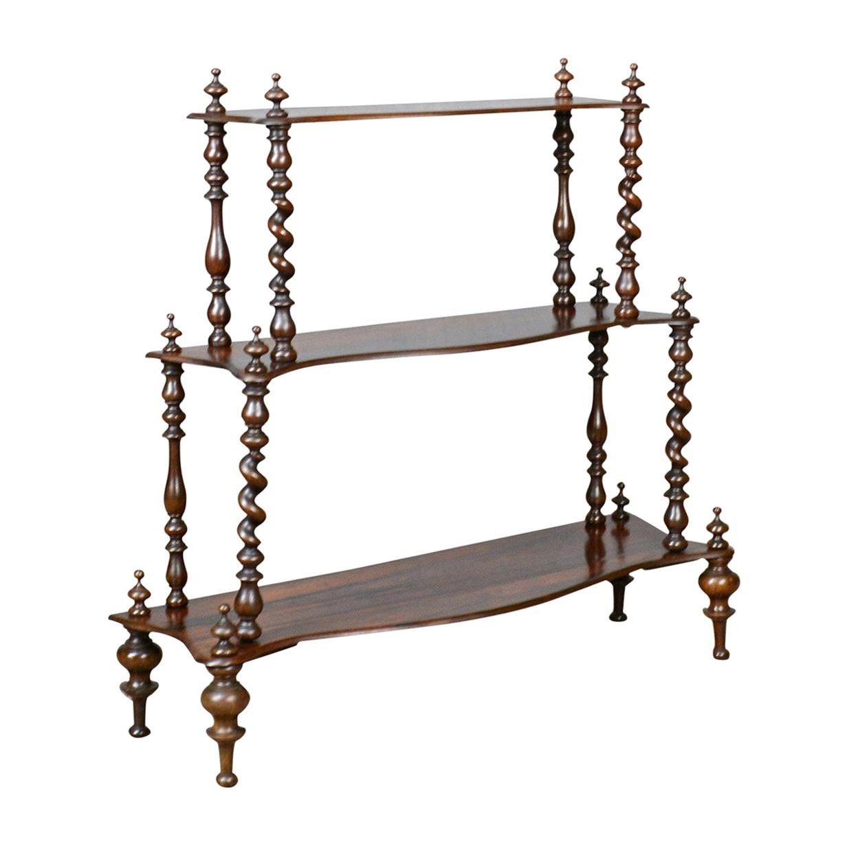 Antique English Whatnot, Regency, Three-Tier Display Stand, circa 1820