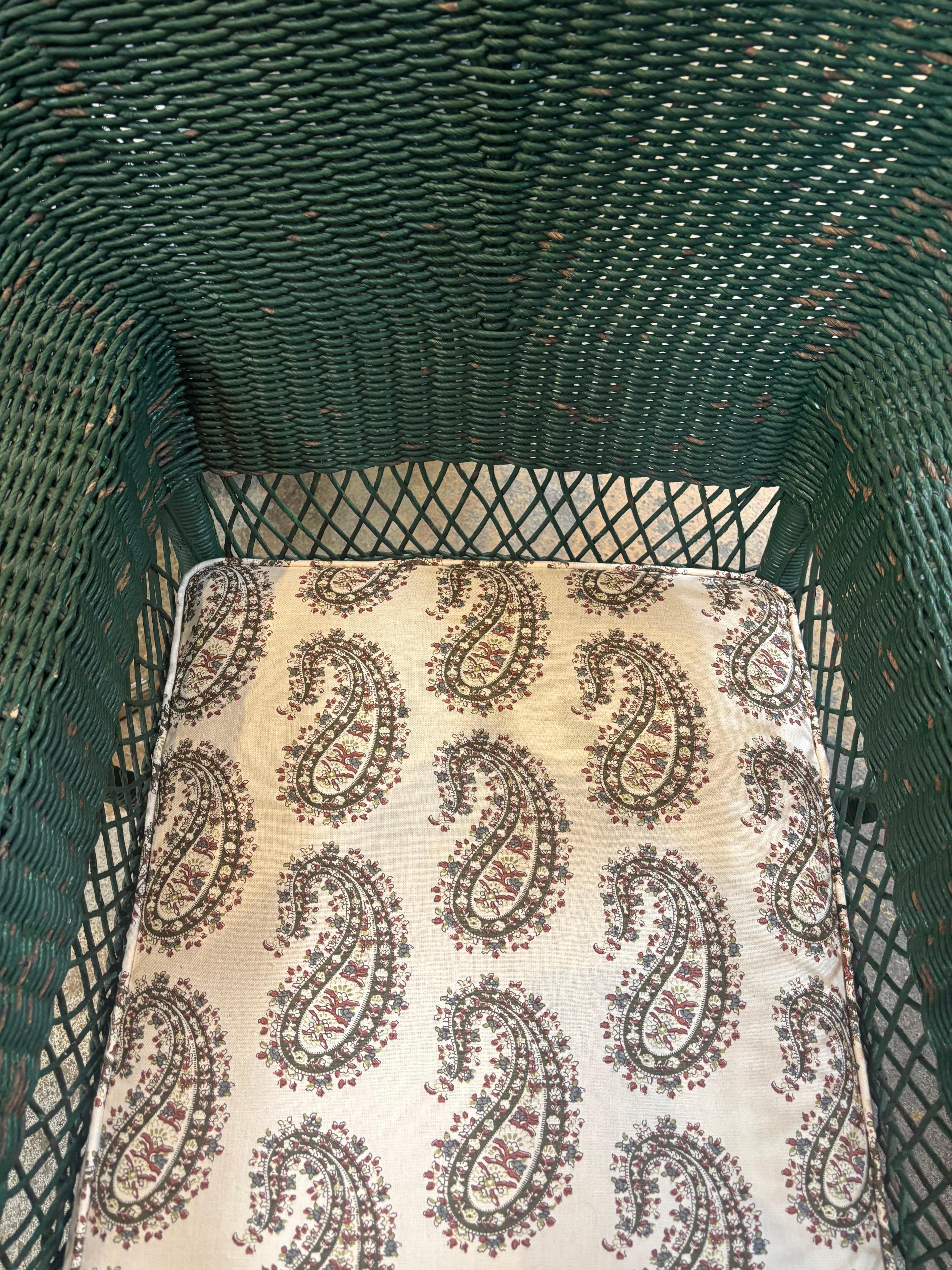 XIXe siècle Chaise anglaise ancienne en osier des années 1920 en vente