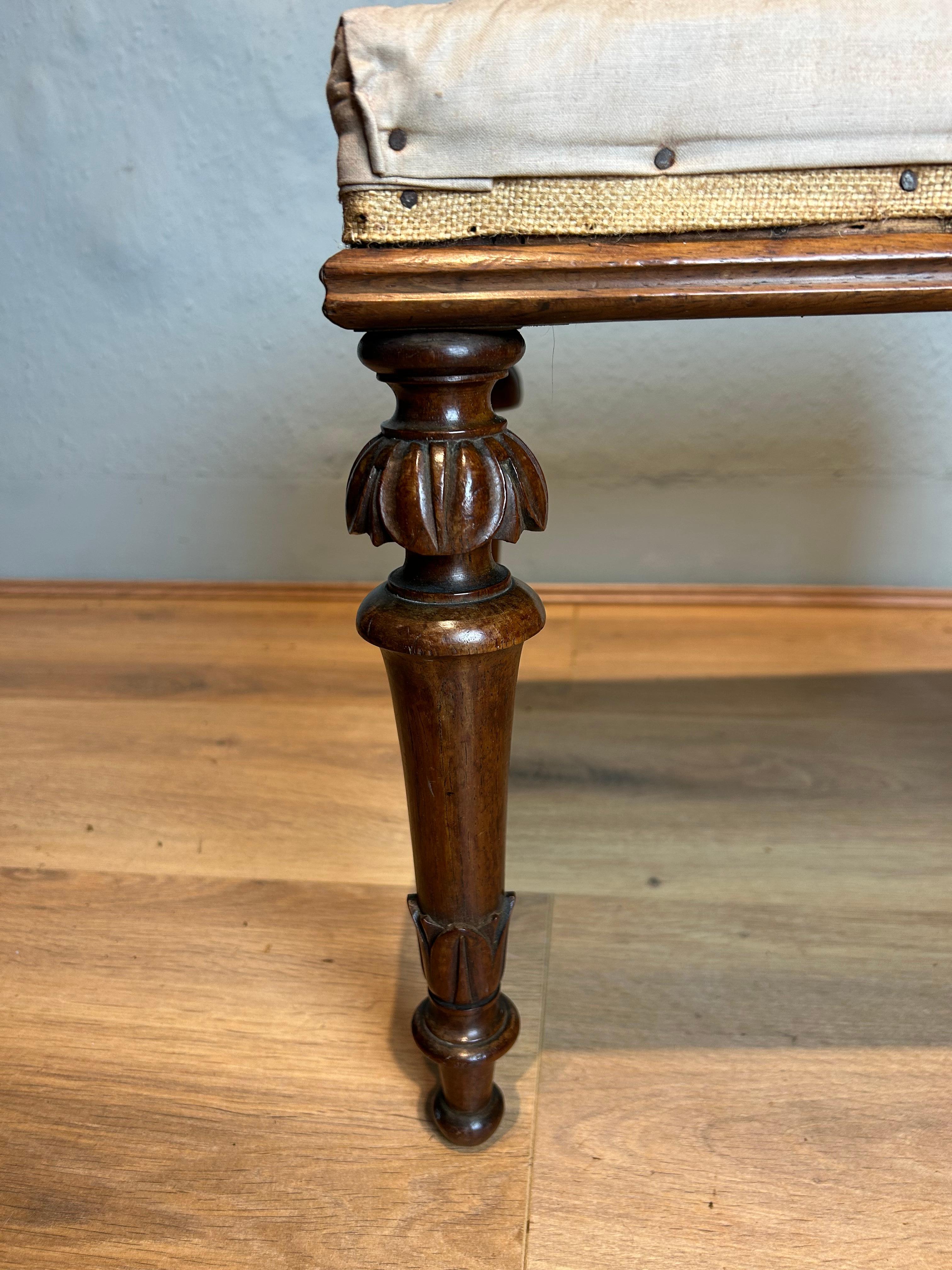  William 4th Rosewood Stool  In Good Condition For Sale In Sherborne, GB
