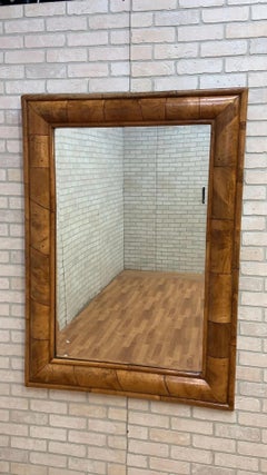 Antique Walls Mirror en ronce de noyer de style anglais William & Mary