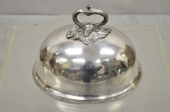 Antique English William Hutton Sons Silver Plated Meat Dish Serving Dome Lid