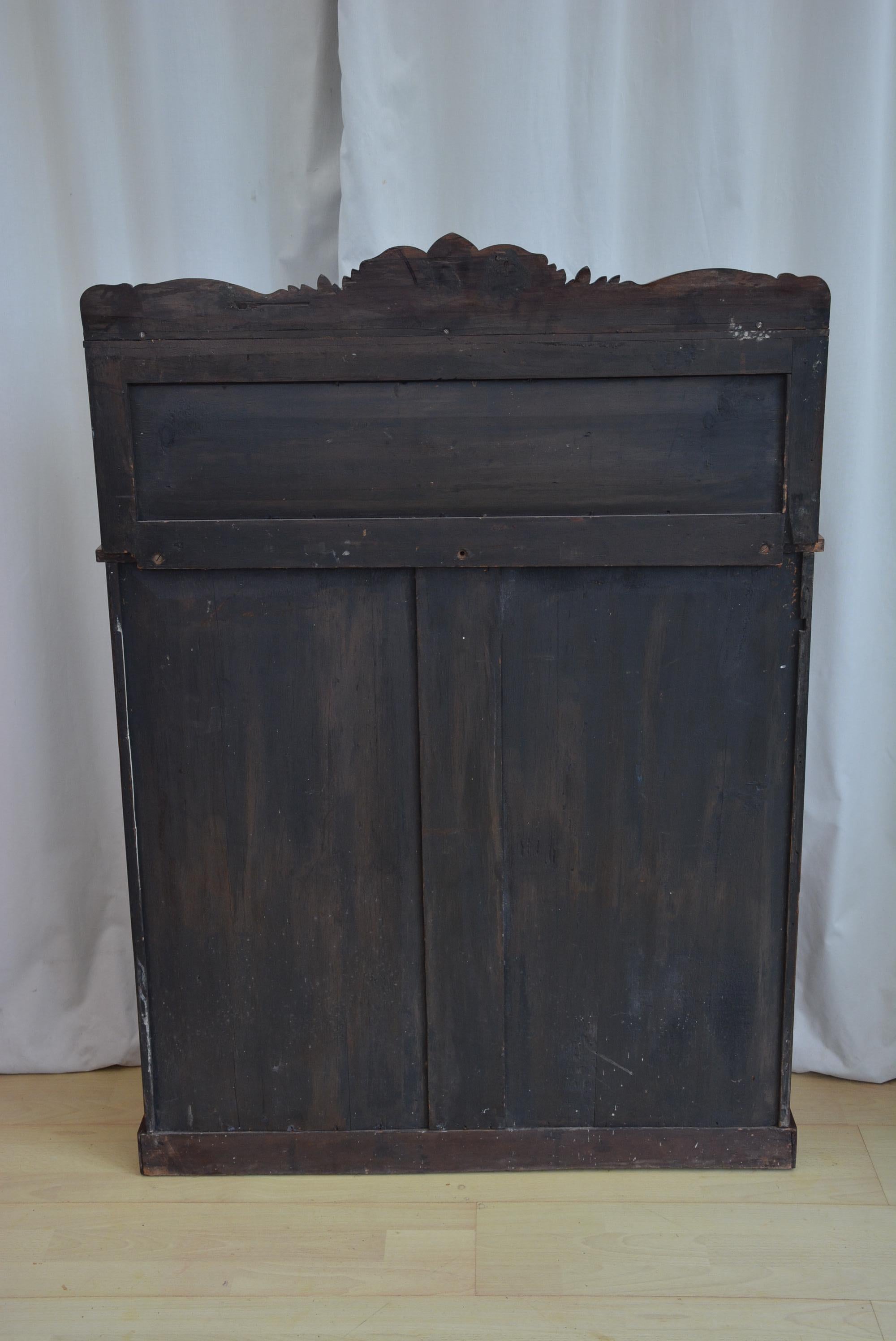 Ancienne bibliothèque à chiffonnier William IV anglaise c1840s en vente 11