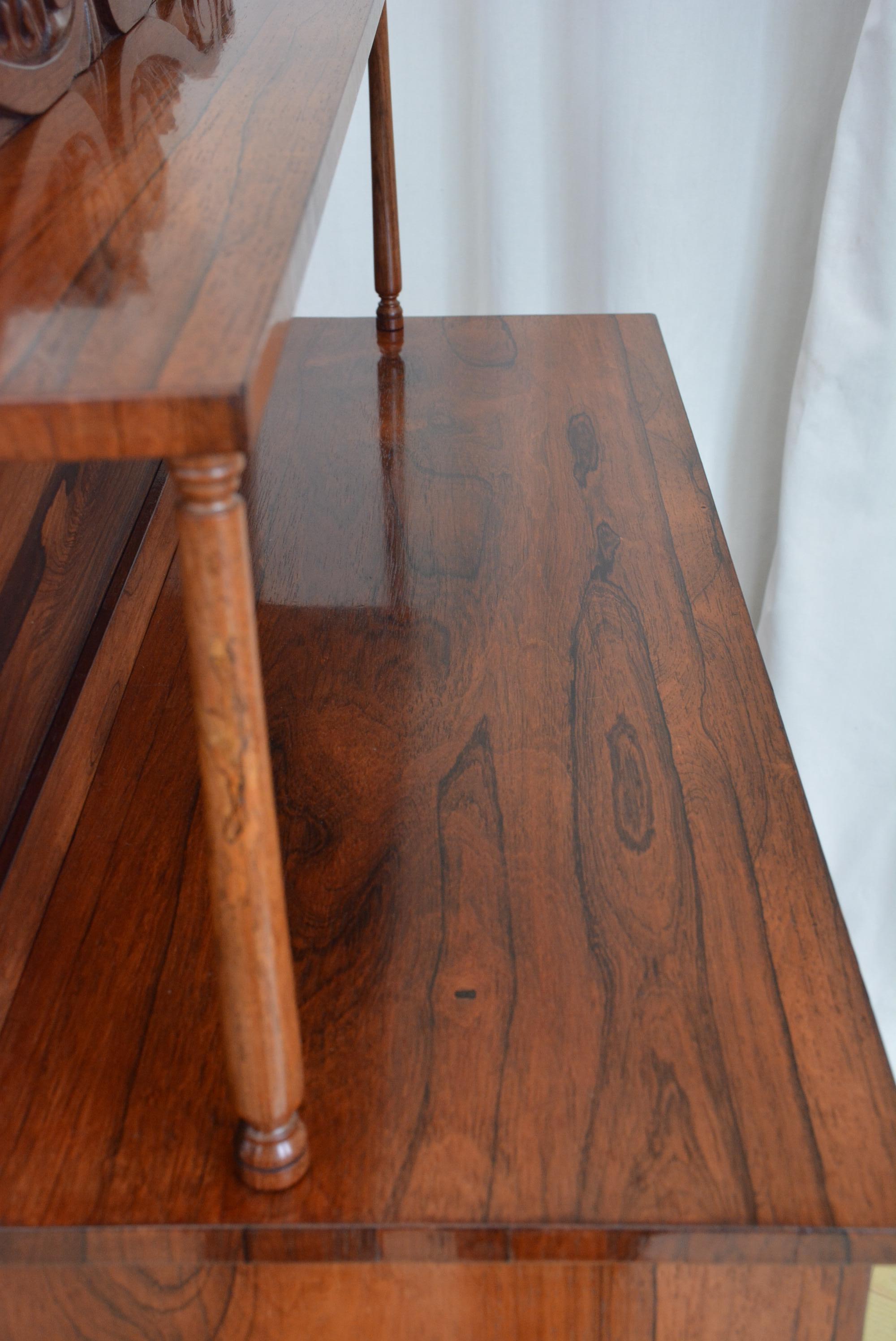 Ancienne bibliothèque à chiffonnier William IV anglaise c1840s en vente 3