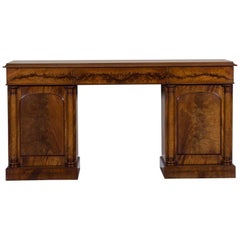 Antique English William IV Mahogany Sideboard Buffet Credenza England circa 1840