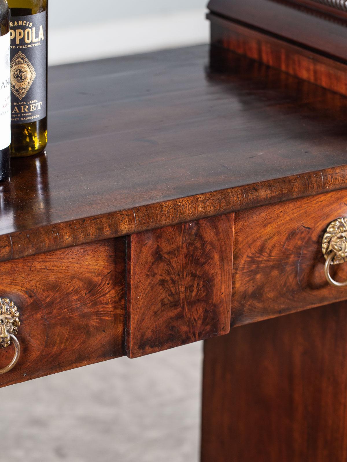 Antique English William IV Mahogany Sideboard Buffet Server Table, circa 1835 For Sale 8