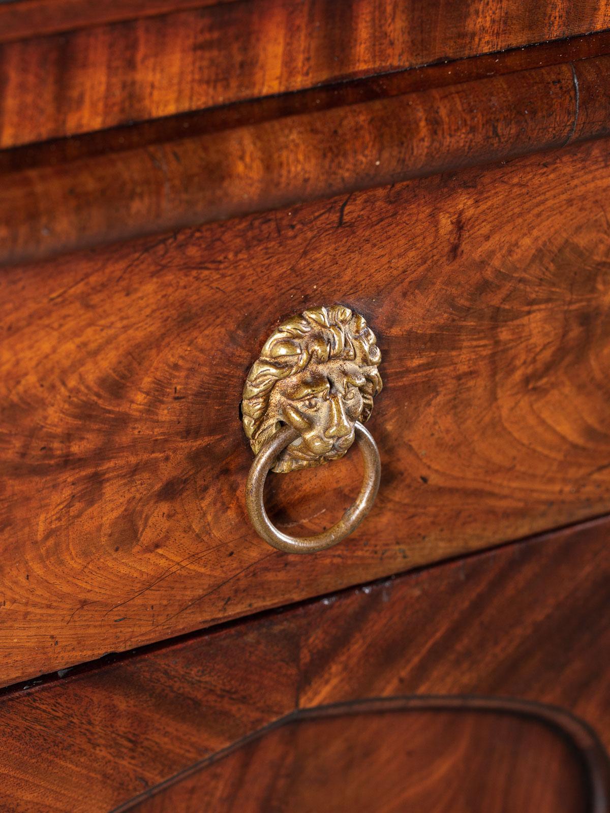 Antique English William IV Mahogany Sideboard Buffet Server Table, circa 1835 For Sale 13
