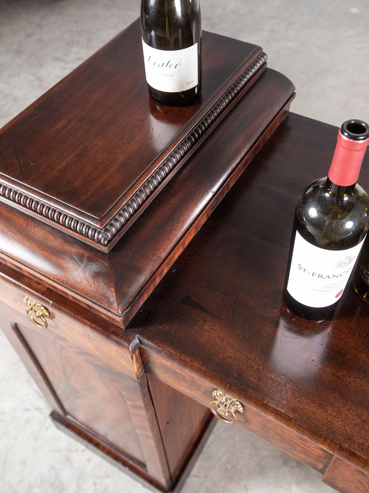 Antique English William IV Mahogany Sideboard Buffet Server Table, circa 1835 For Sale 2