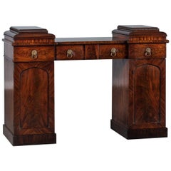 Antique English William IV Mahogany Sideboard Buffet Server Table, circa 1835