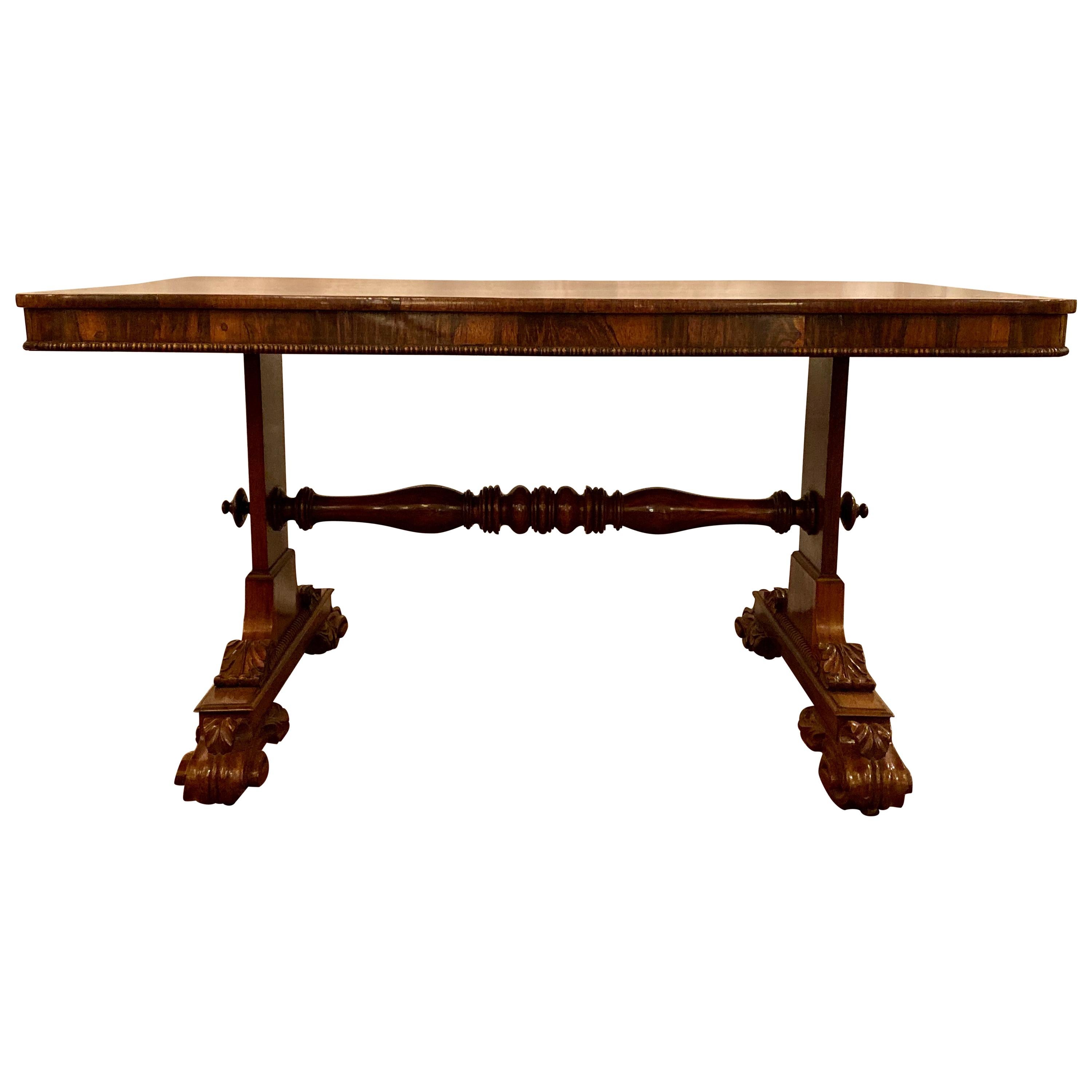 Antique English William IV Rosewood Table, circa 1830-1840