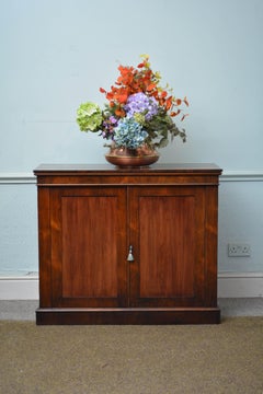 Antique English William IV Two Door Chiffonier c1830s