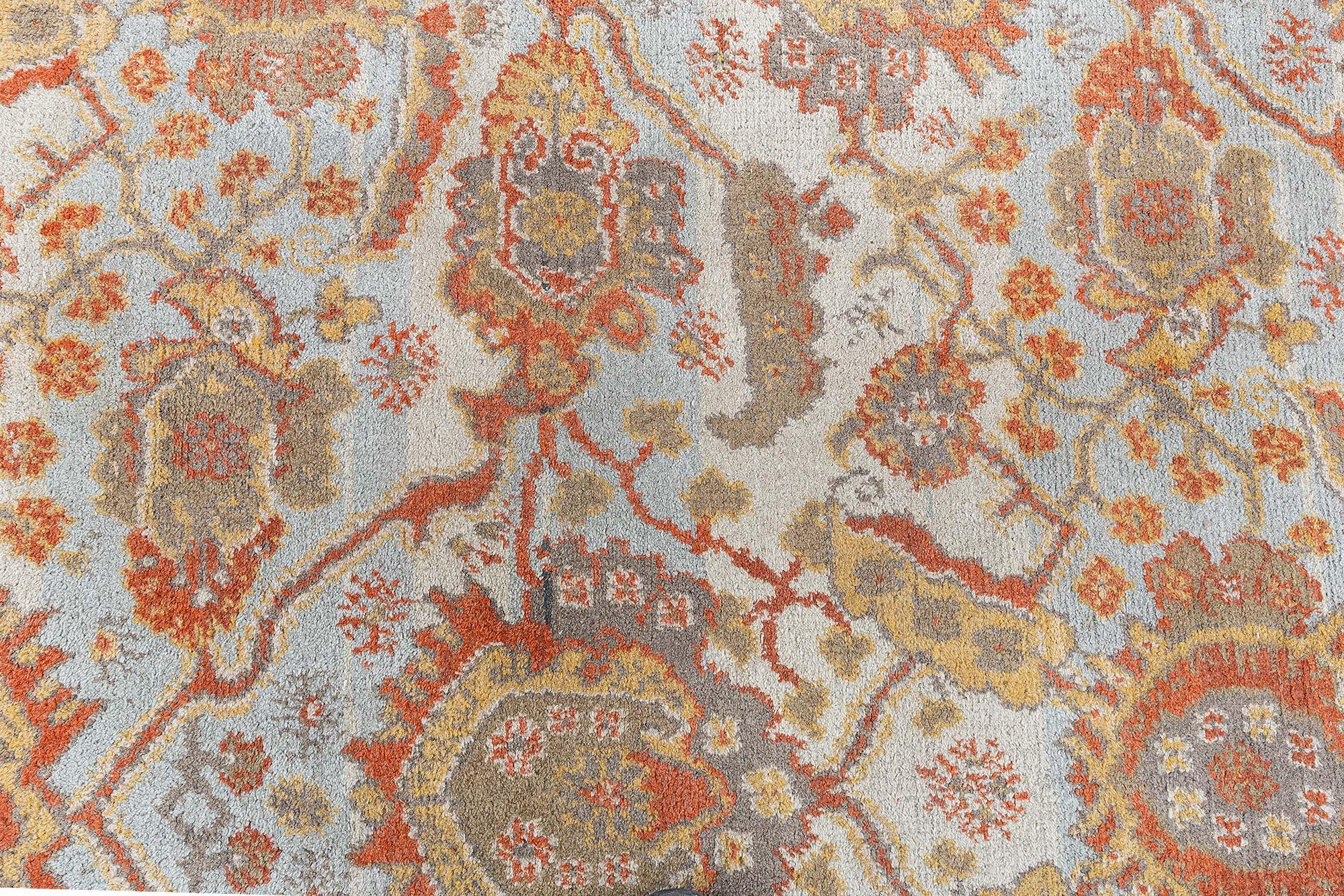Tapis anglais ancien en laine de Wilton Doris Leslie Blau
Taille : 13'6