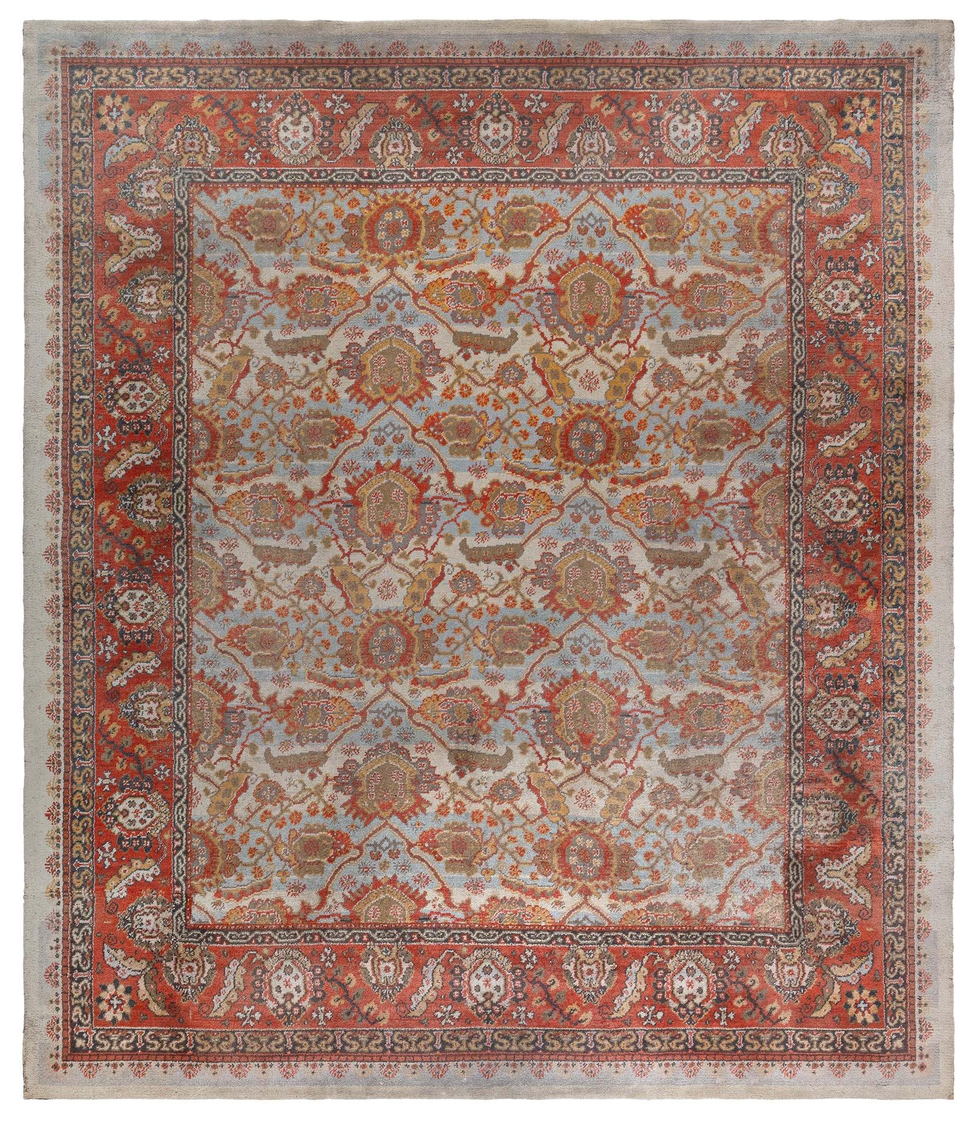 Antique English Wilton Wool Rug (Machine Made) Doris Leslie Blau