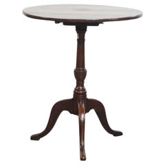 Antigua mesa inglesa de vino / basculante / auxiliar del siglo XIX