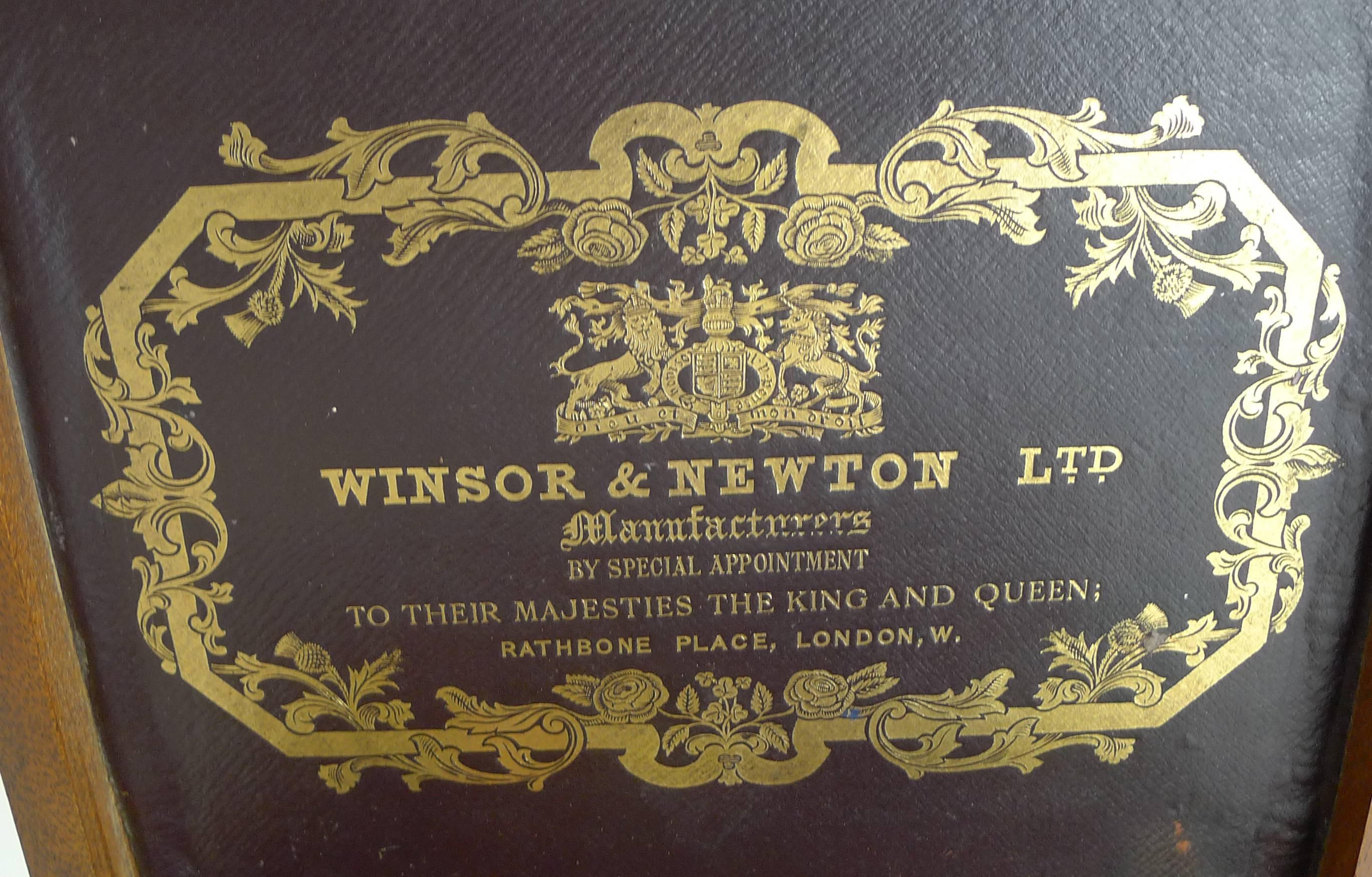 antique artist paint box