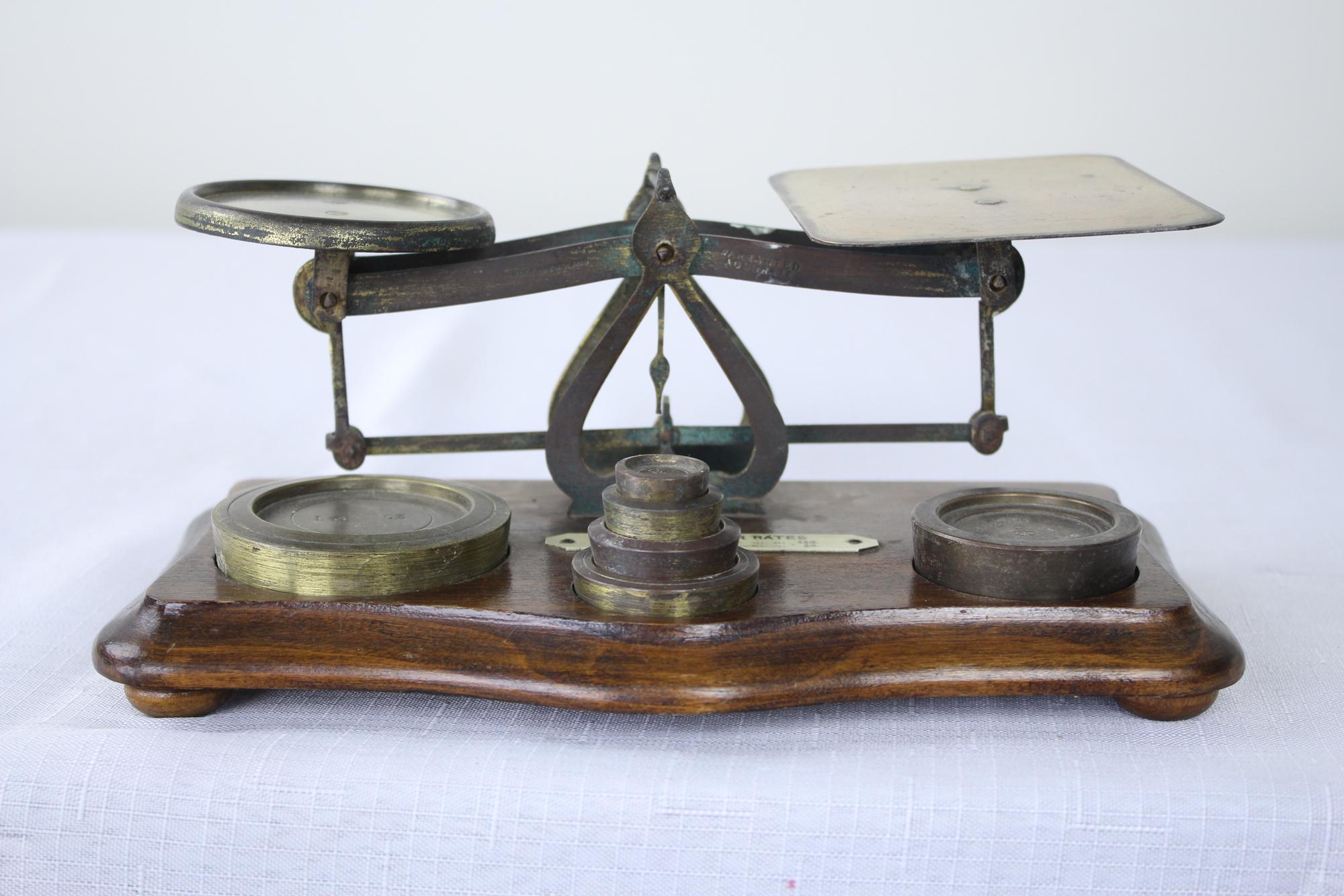 antique postal scales value