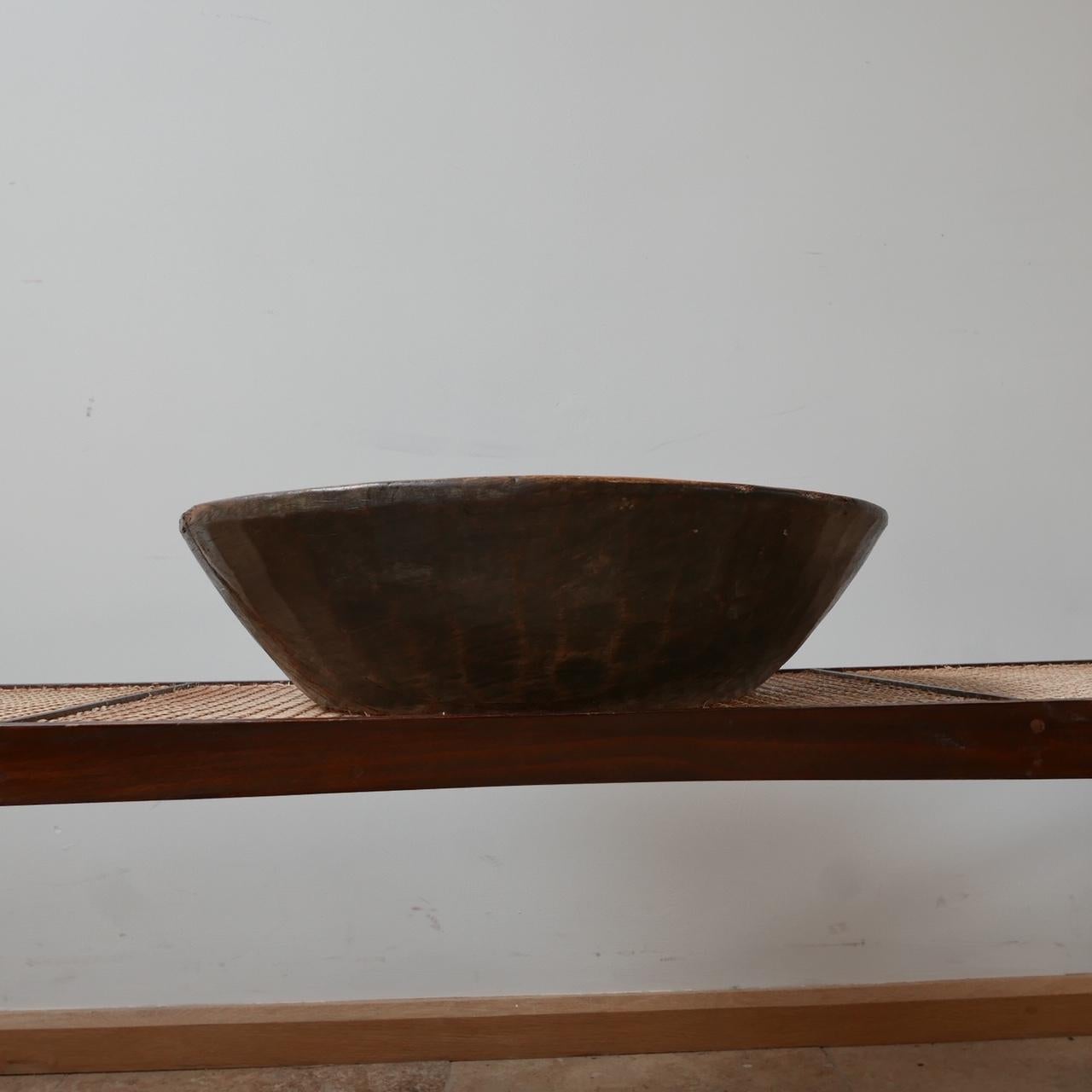 British Antique English Wooden Bowl