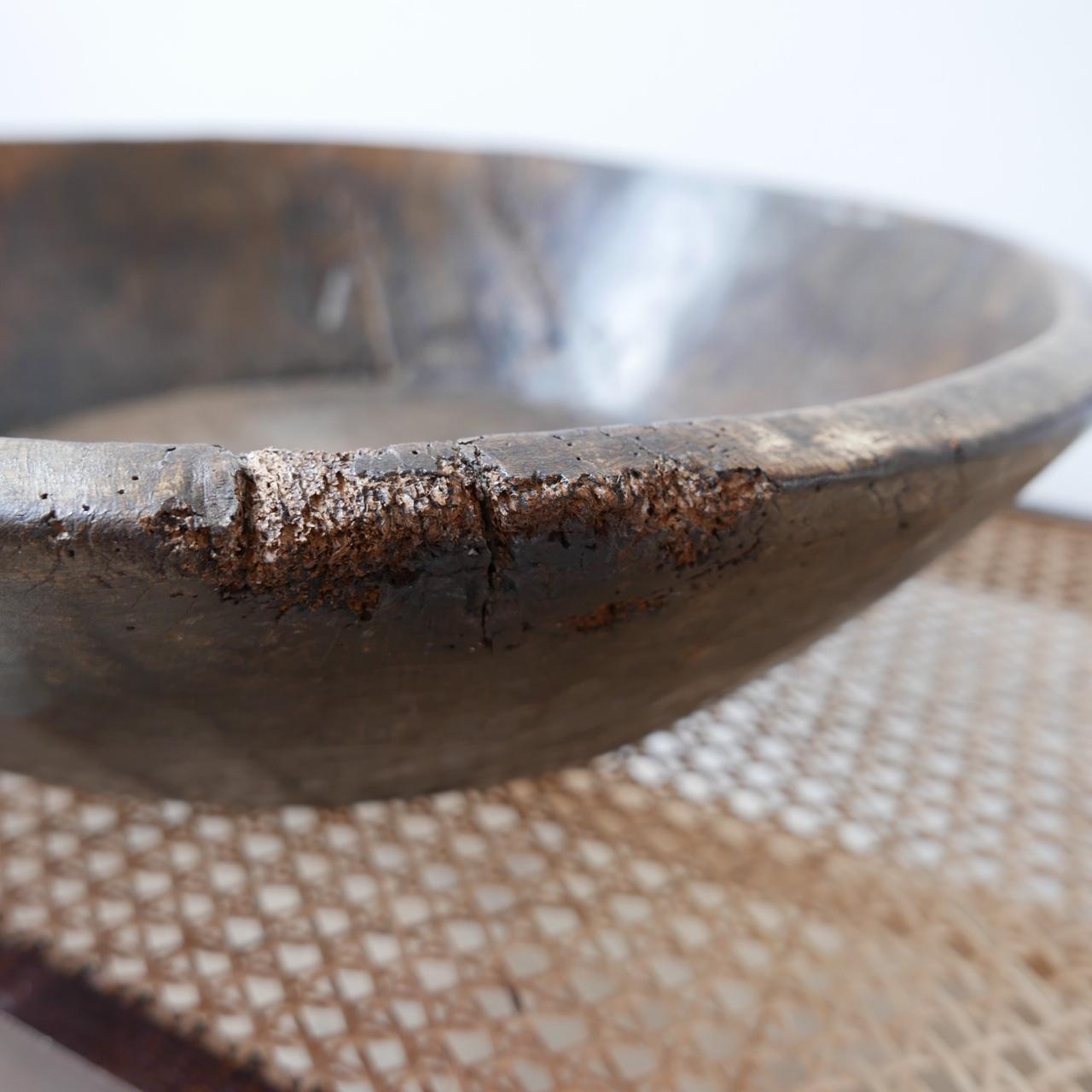 Mid-20th Century Antique English Wooden Bowl