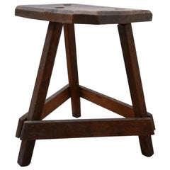 Antique English Wooden Cutler's Stool or Side Table (No.2)